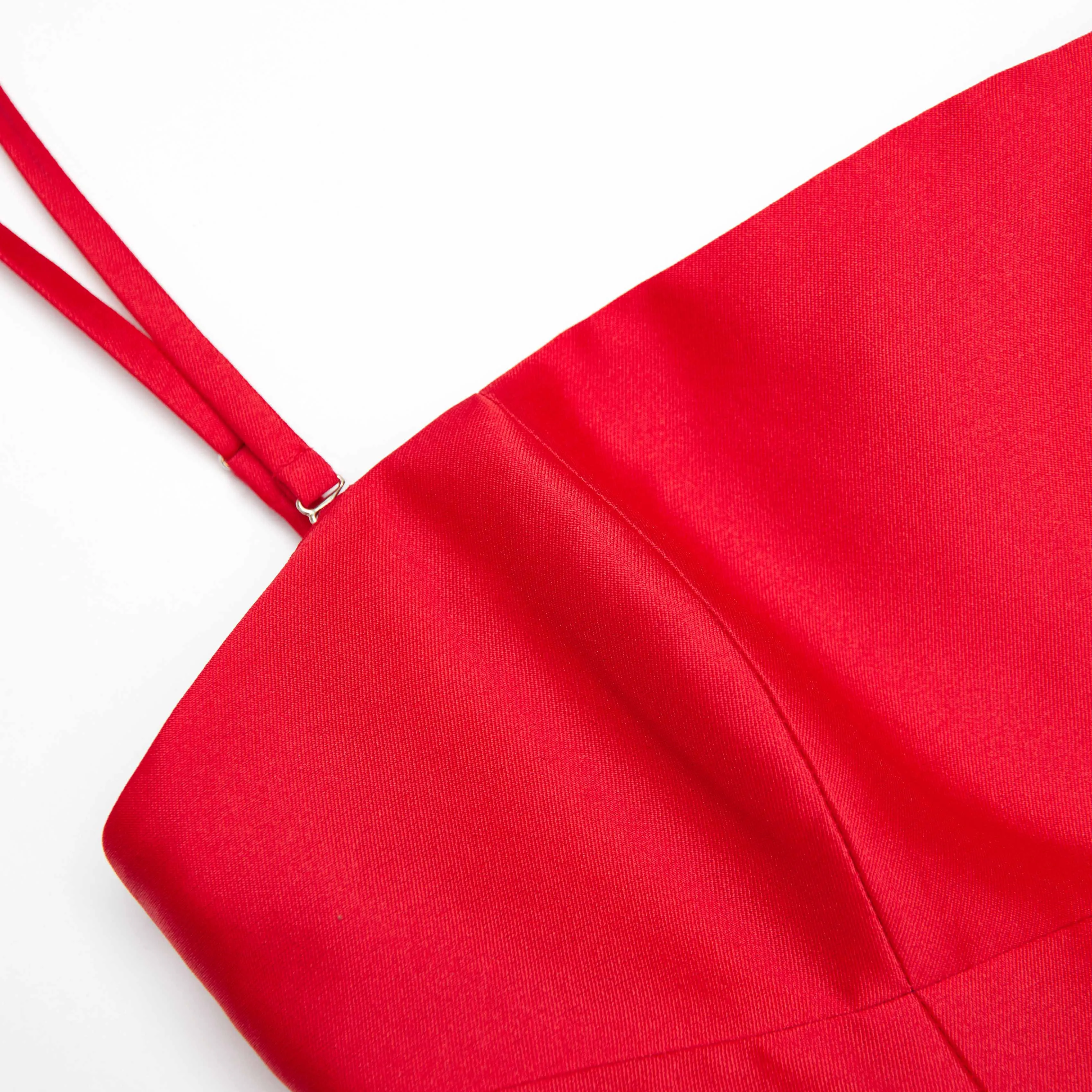 Red Taffeta Midi Dress sold by Self-Portrait product image thumbnail 5