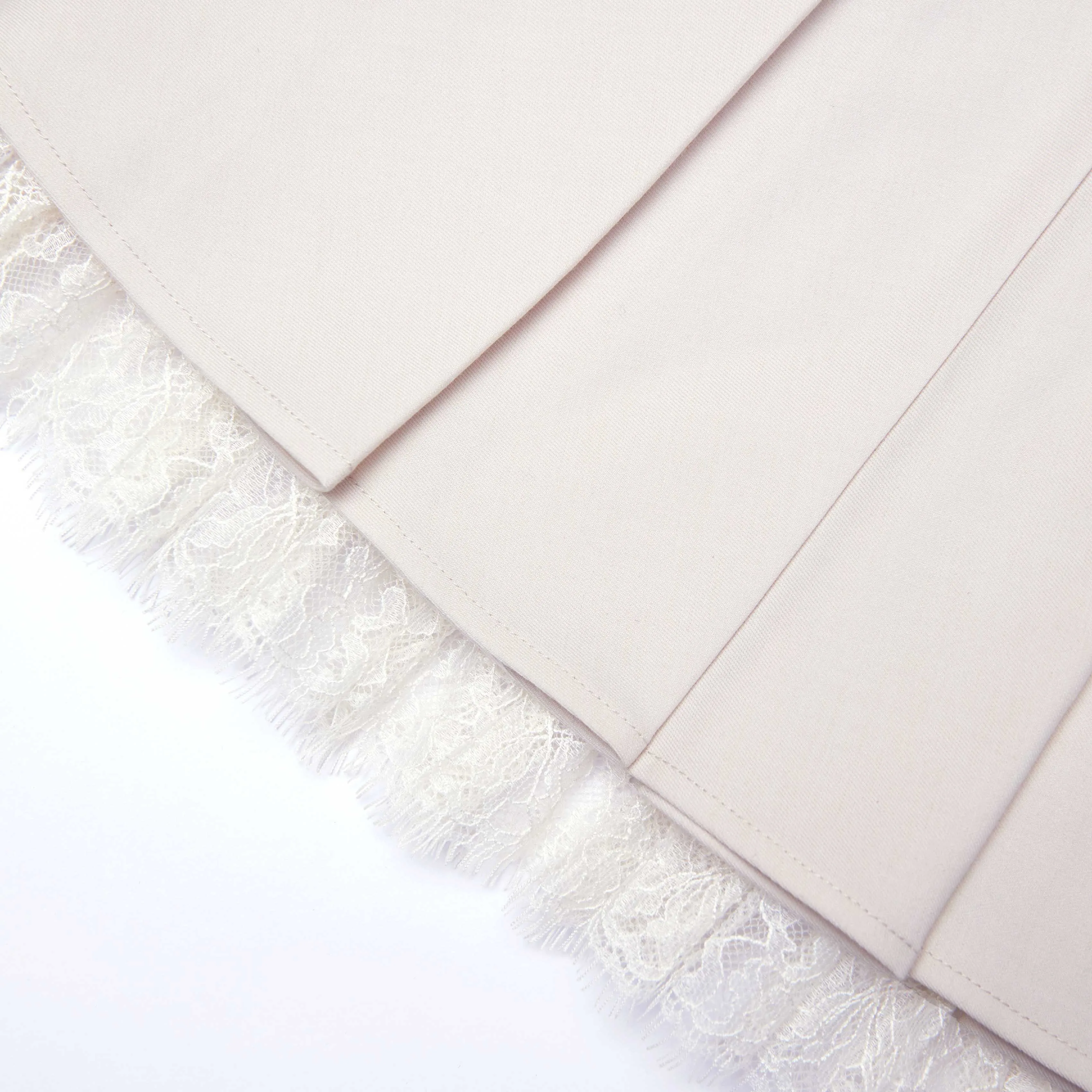 Cream Twill Pleated Mini Skirt sold by Self-Portrait product image thumbnail 5