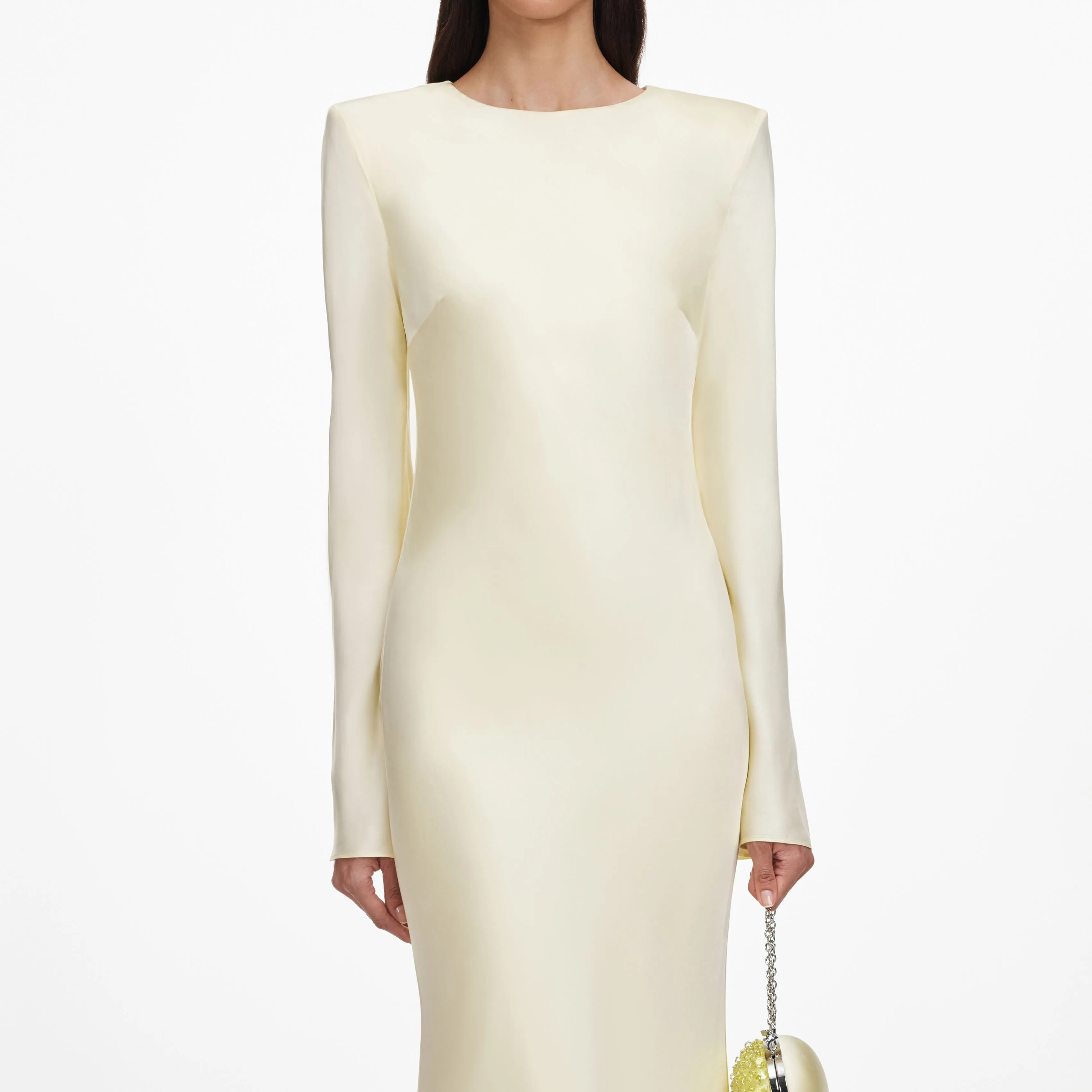 Yellow Viscose Lace Maxi Dress sold by Self-Portrait product image thumbnail 4