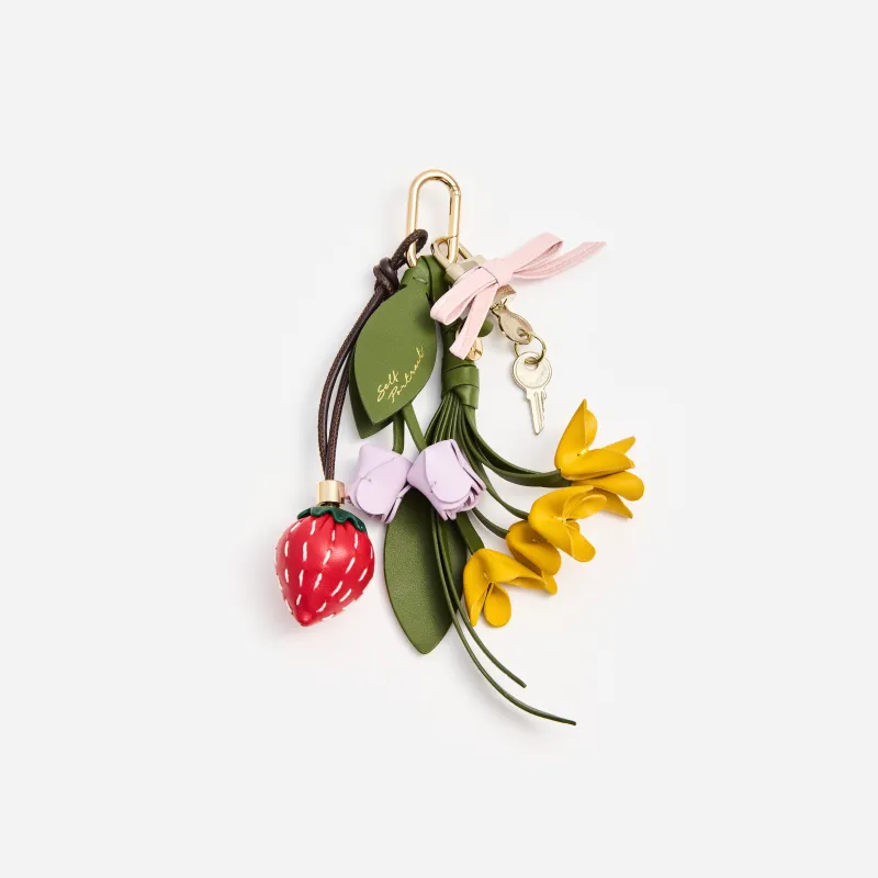 Flower Strawberry Bag Charm made by Self-Portrait