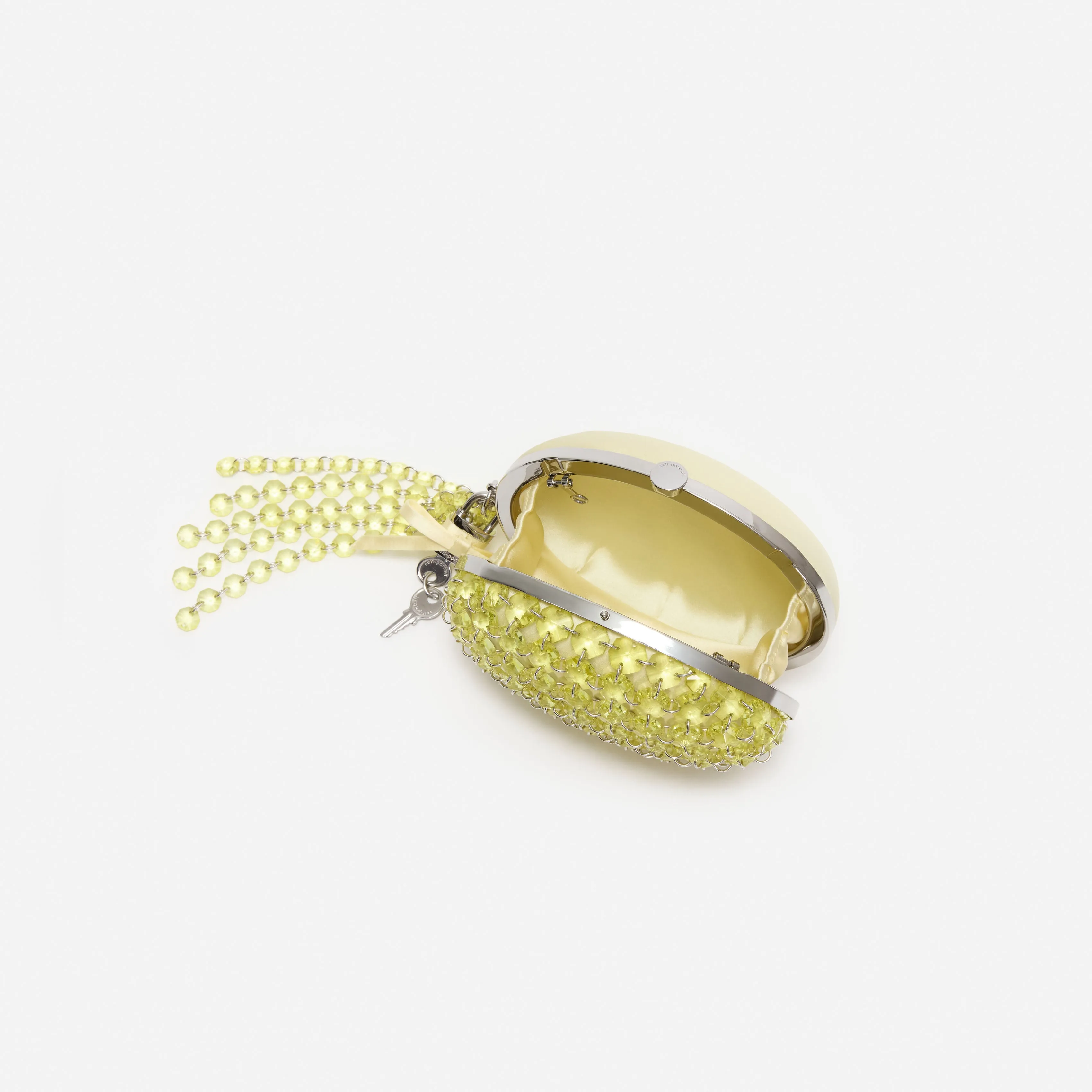 Yellow Oval Crystal Chain Clutch Bag sold by Self-Portrait product image thumbnail 5