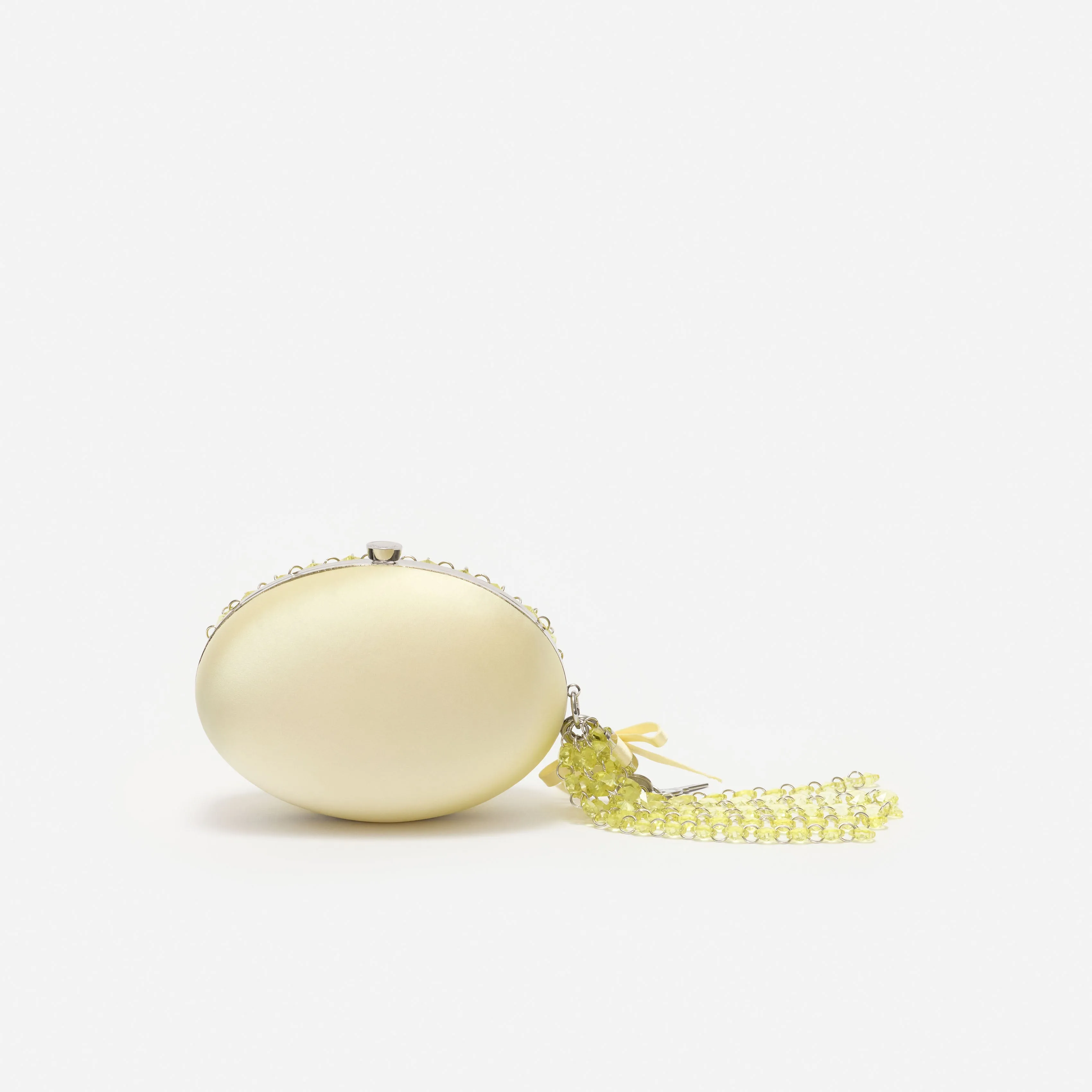Yellow Oval Crystal Chain Clutch Bag sold by Self-Portrait product image thumbnail 3