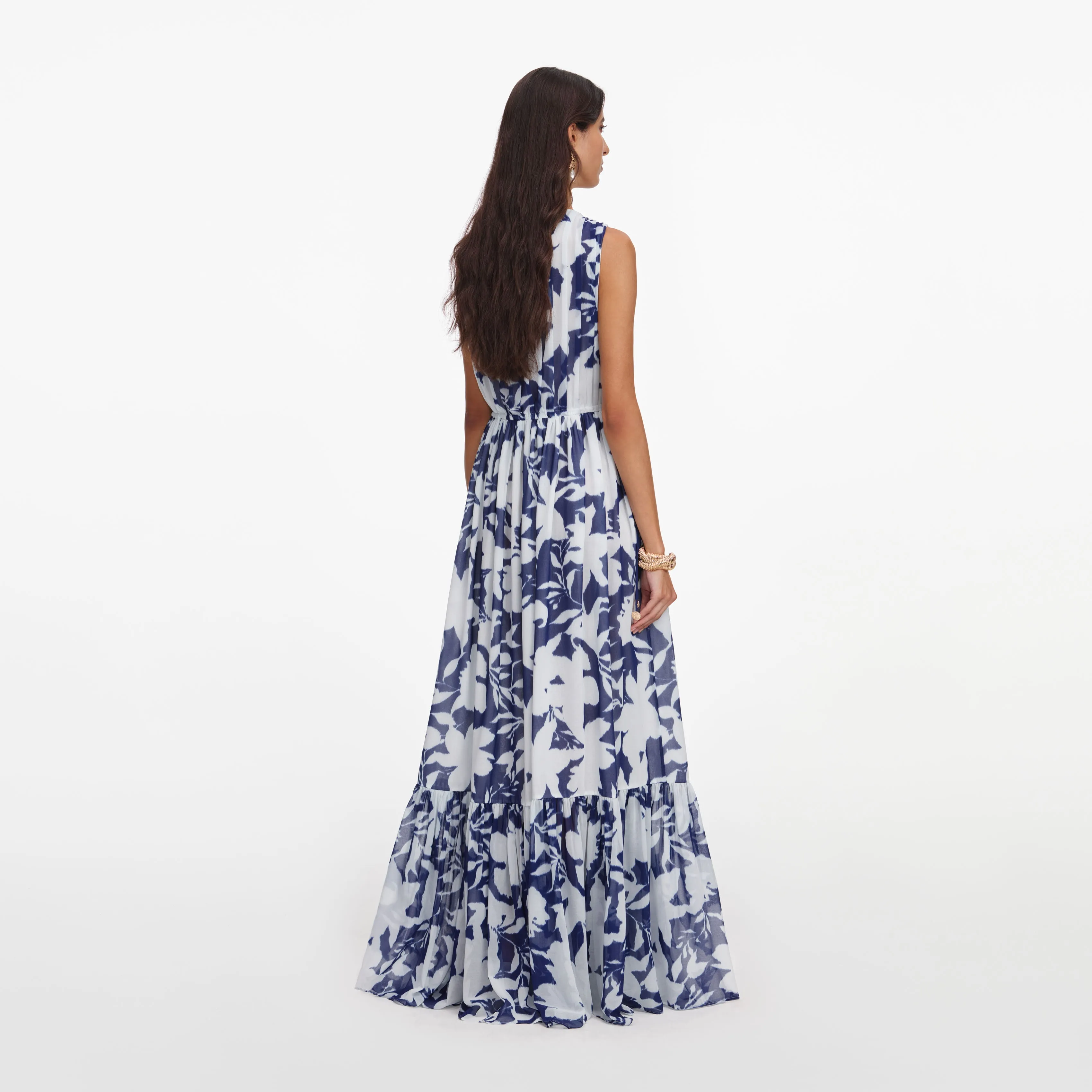 Printed Georgette Maxi Dress sold by Self-Portrait product image thumbnail 3