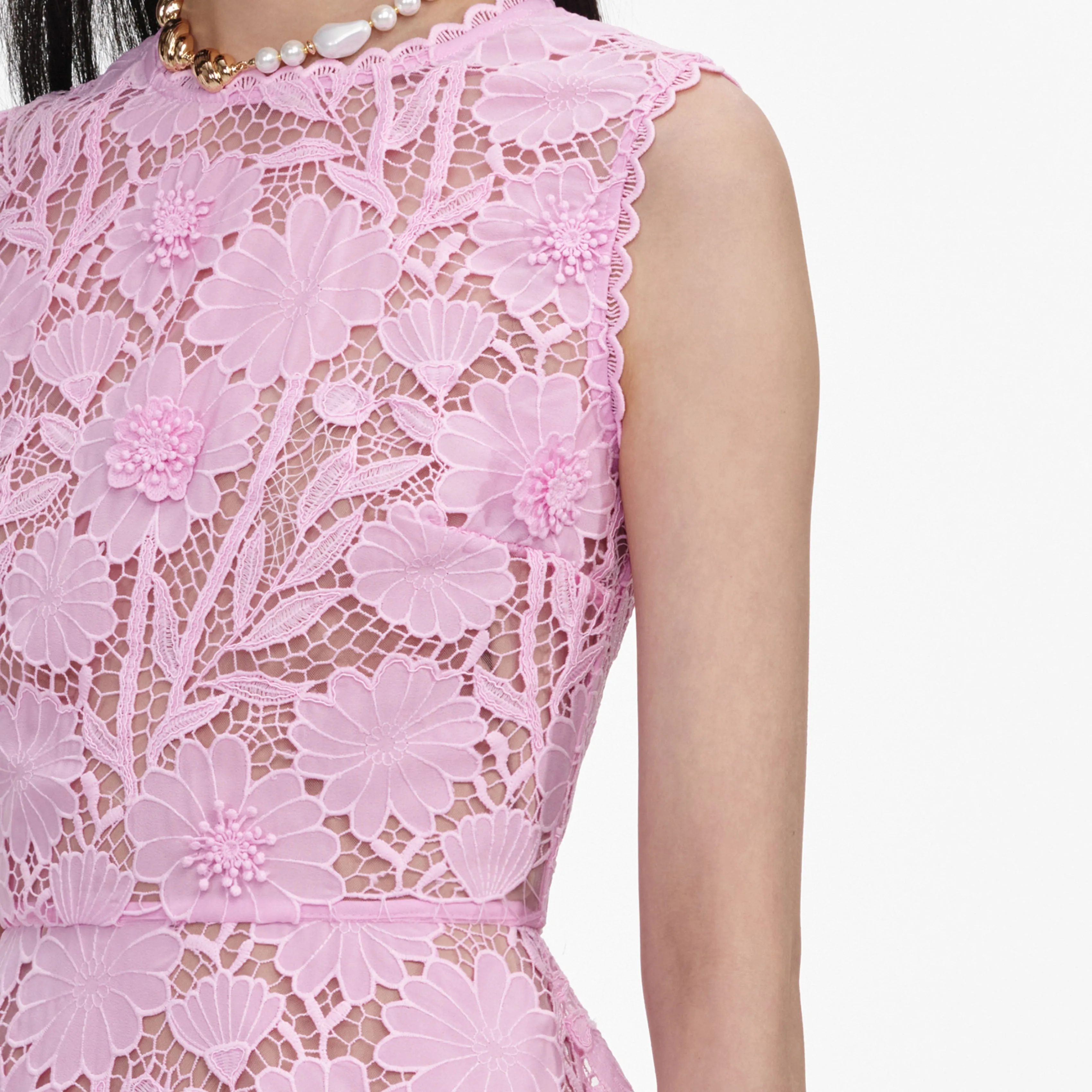 Pink Lace Mini Dress sold by Self-Portrait product image thumbnail 5