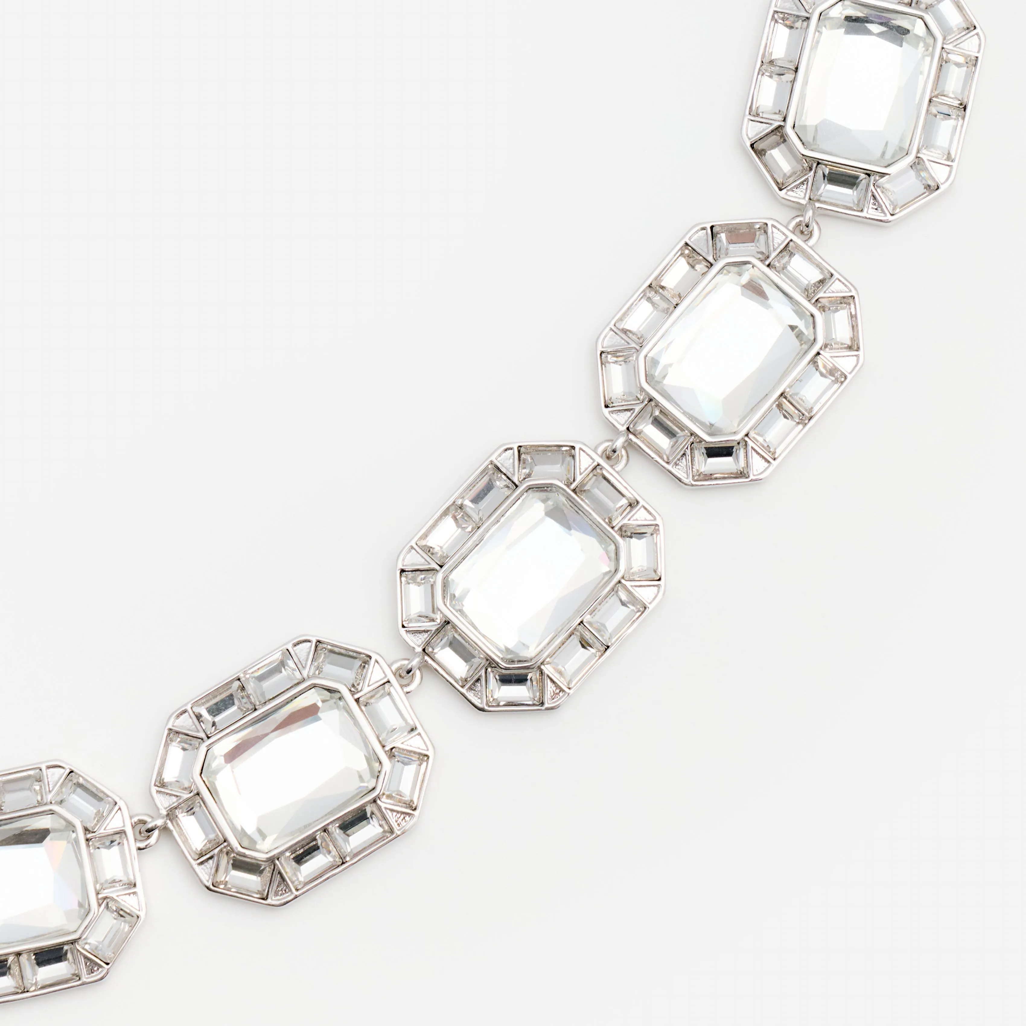 Silver Crystal Necklace sold by Self-Portrait product image thumbnail 3