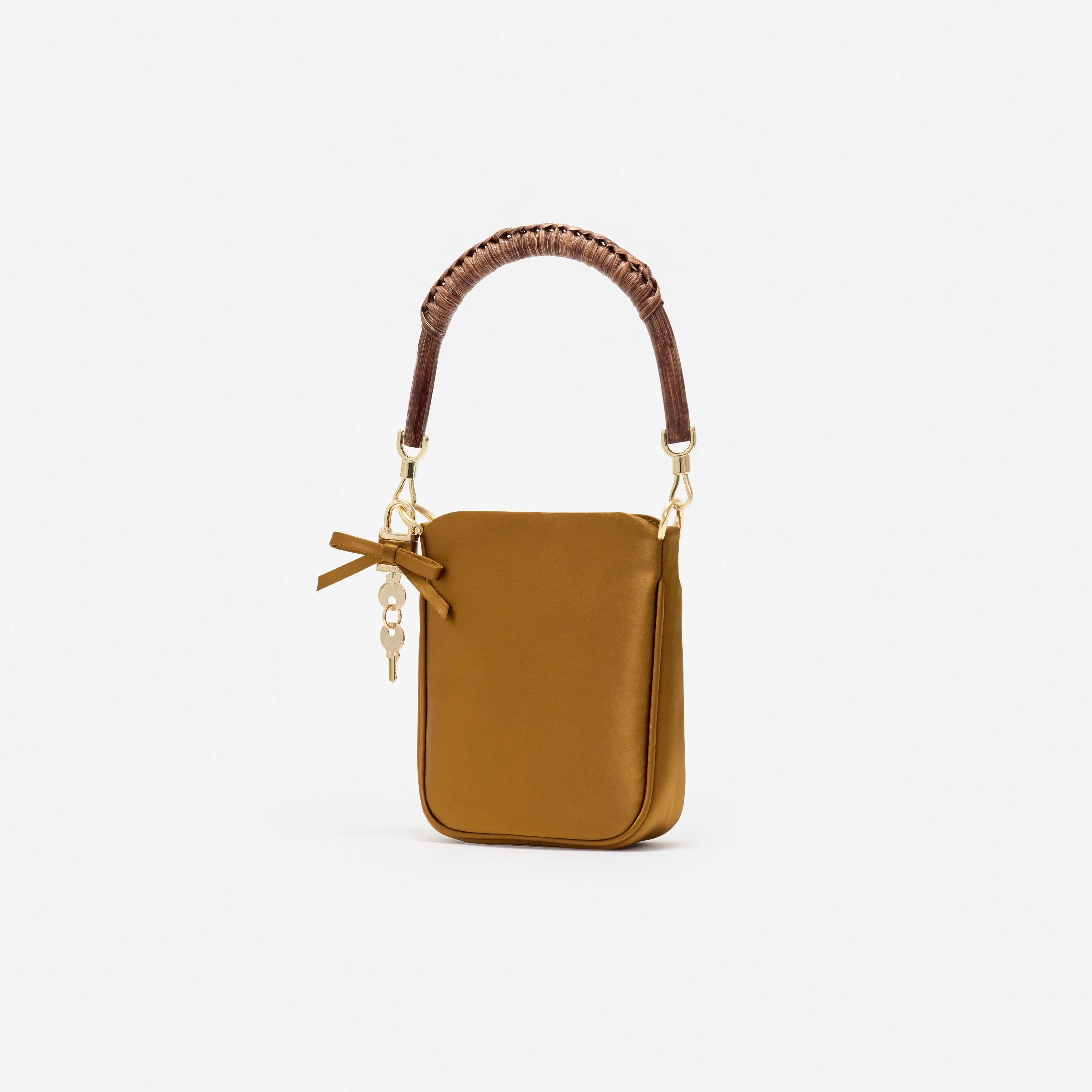 Gold Satin Mini Tote Bag sold by Self-Portrait product image thumbnail 2