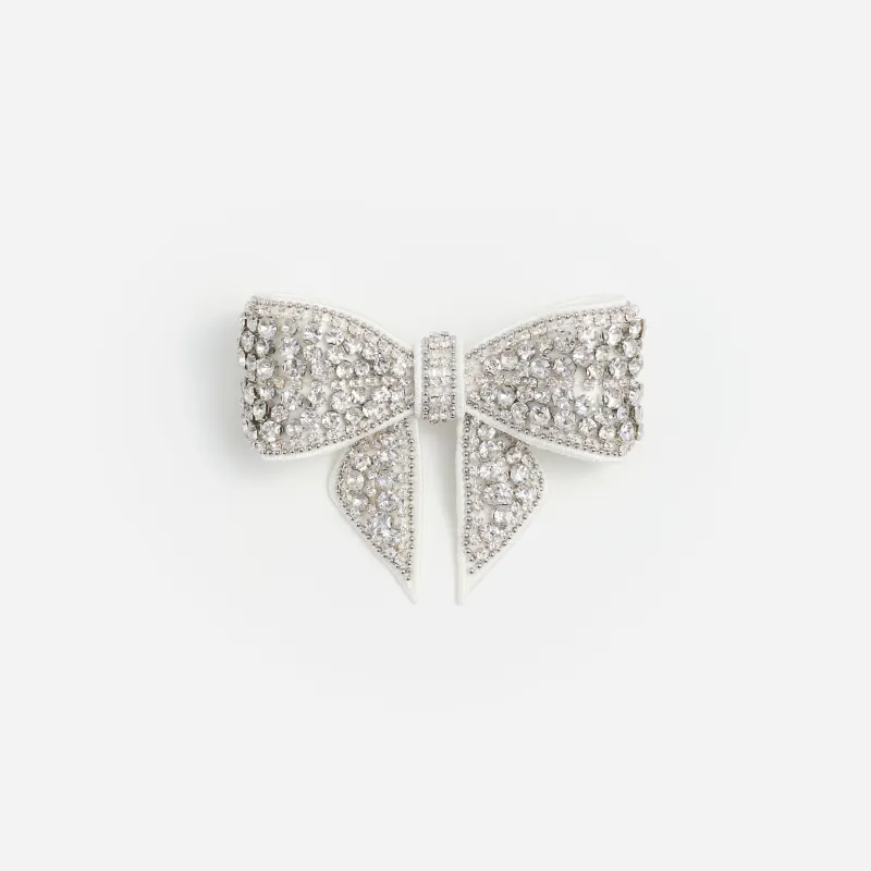 Crystal Embellished Bow Hairclip made by Self-Portrait