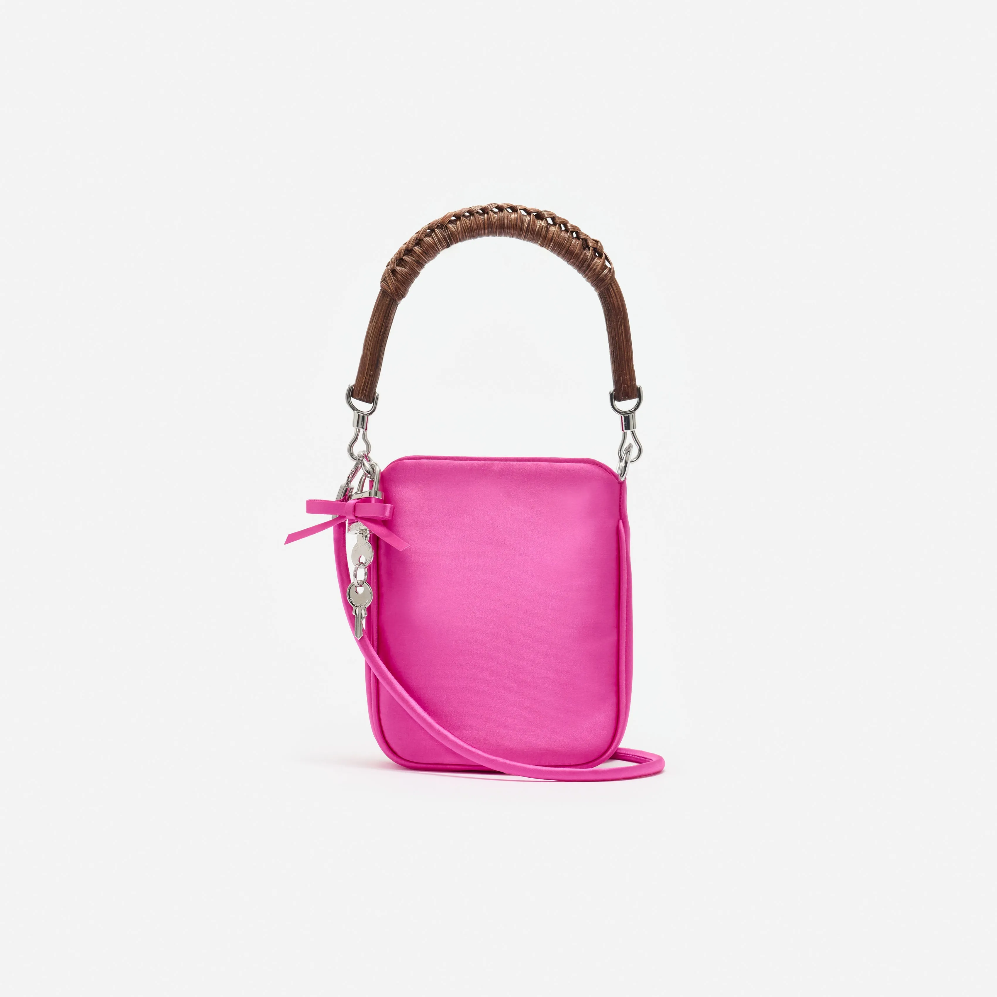 Pink Satin Mini Tote Bag sold by Self-Portrait product image thumbnail 4