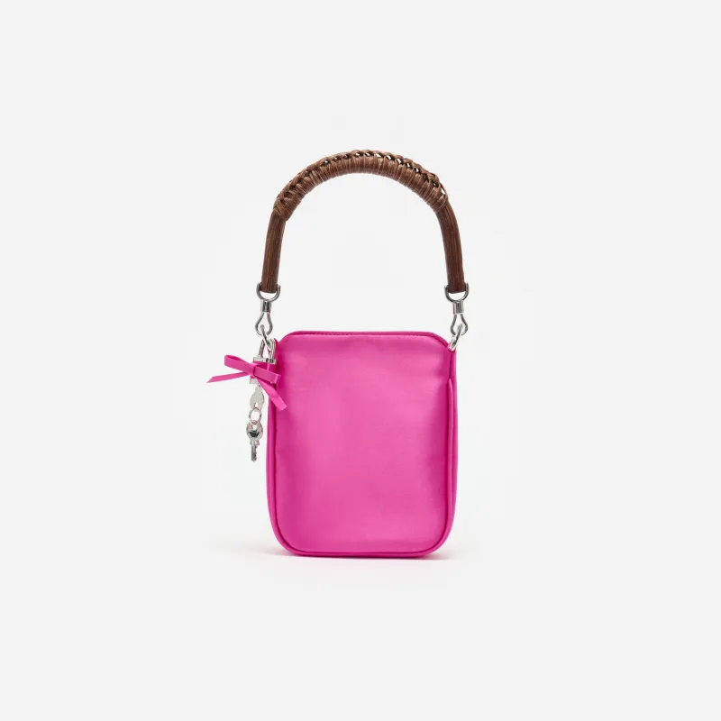 Pink Satin Mini Tote Bag made by Self-Portrait