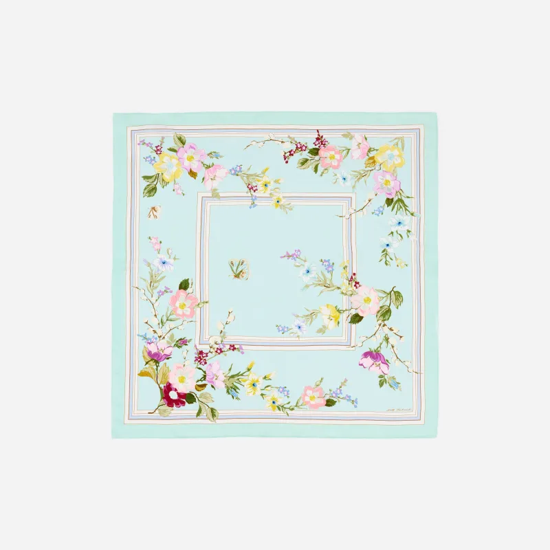 Mint Floral Scarf made by Self-Portrait