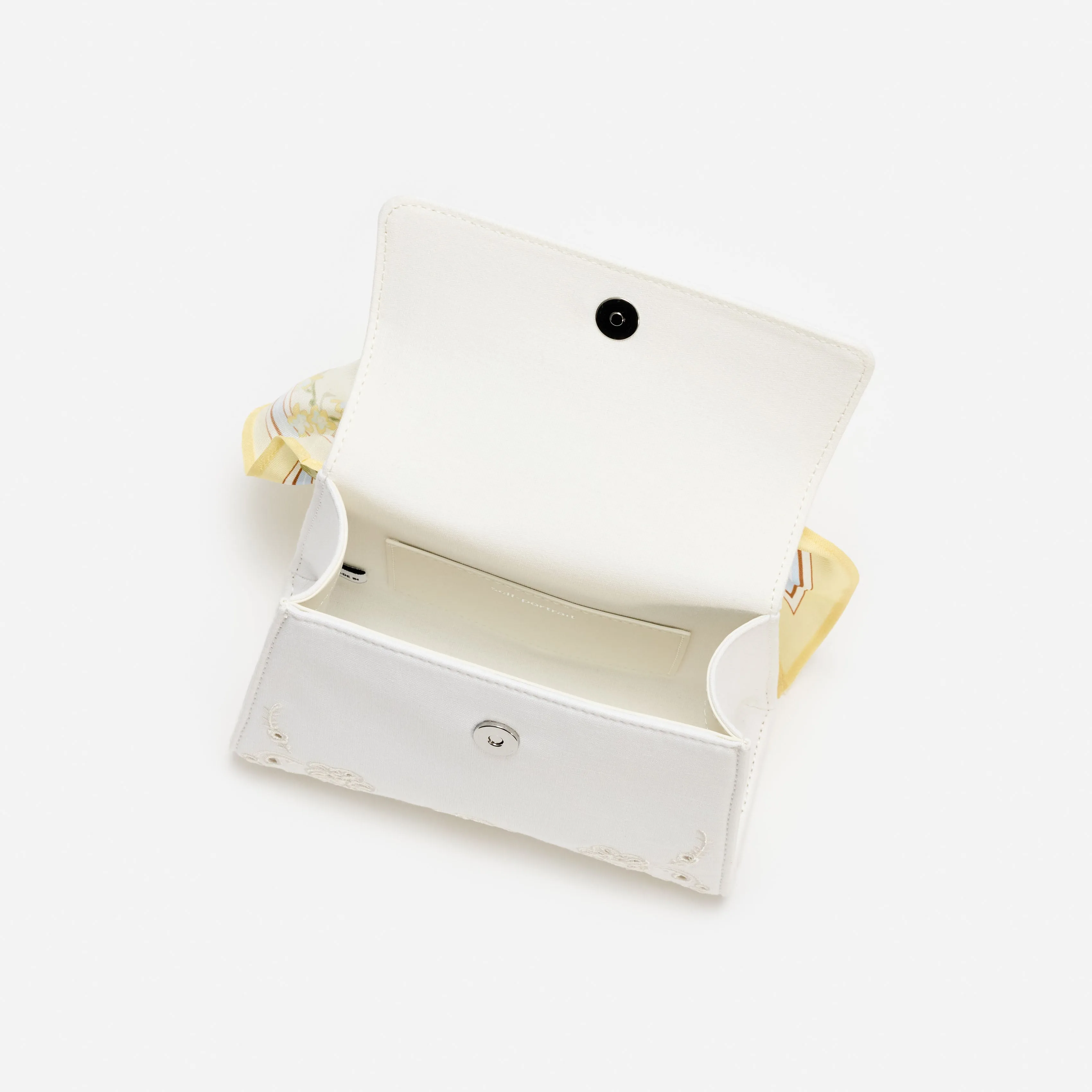 Cream Linen Yellow Floral Mini Bag sold by Self-Portrait product image thumbnail 5