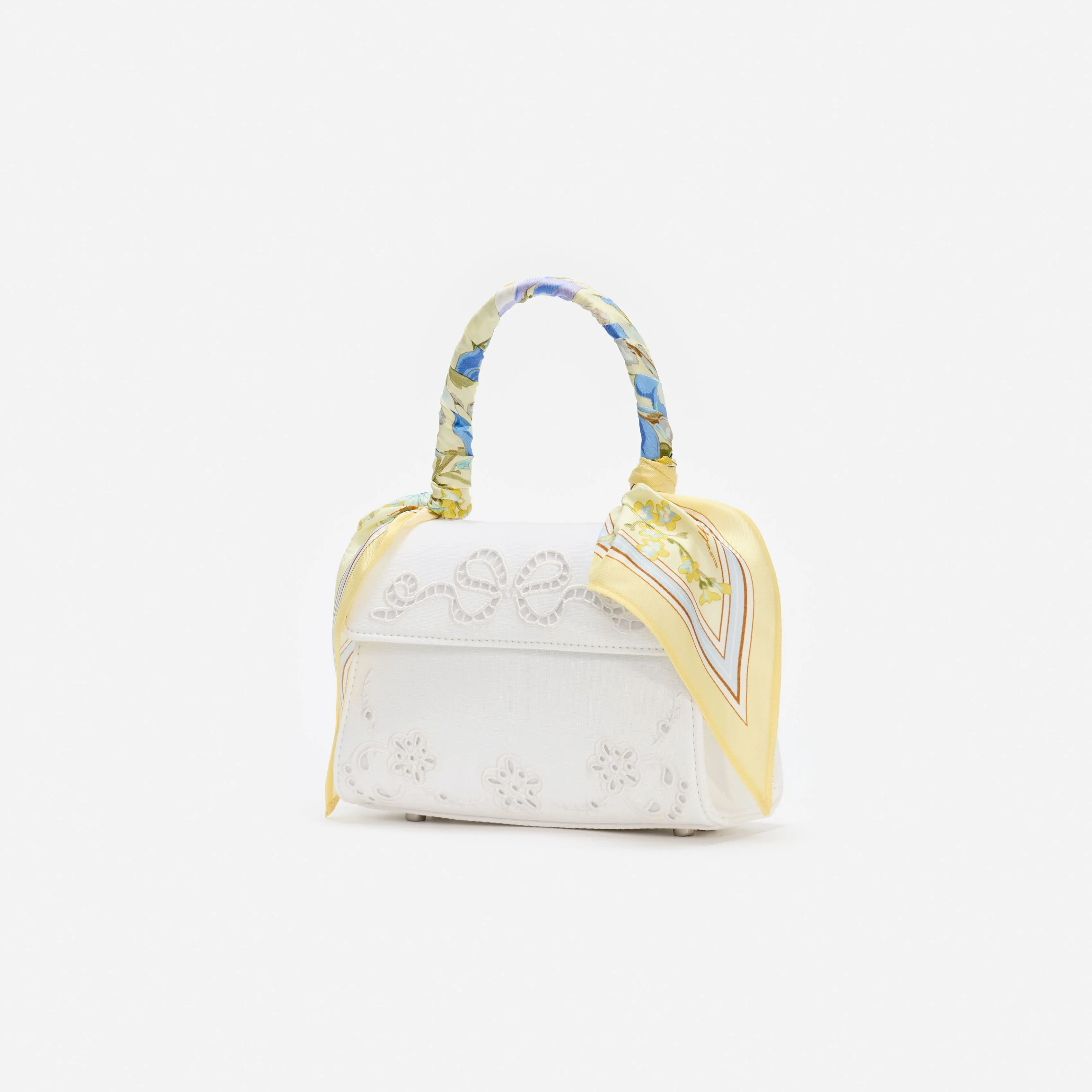 Cream Linen Yellow Floral Mini Bag sold by Self-Portrait product image thumbnail 2
