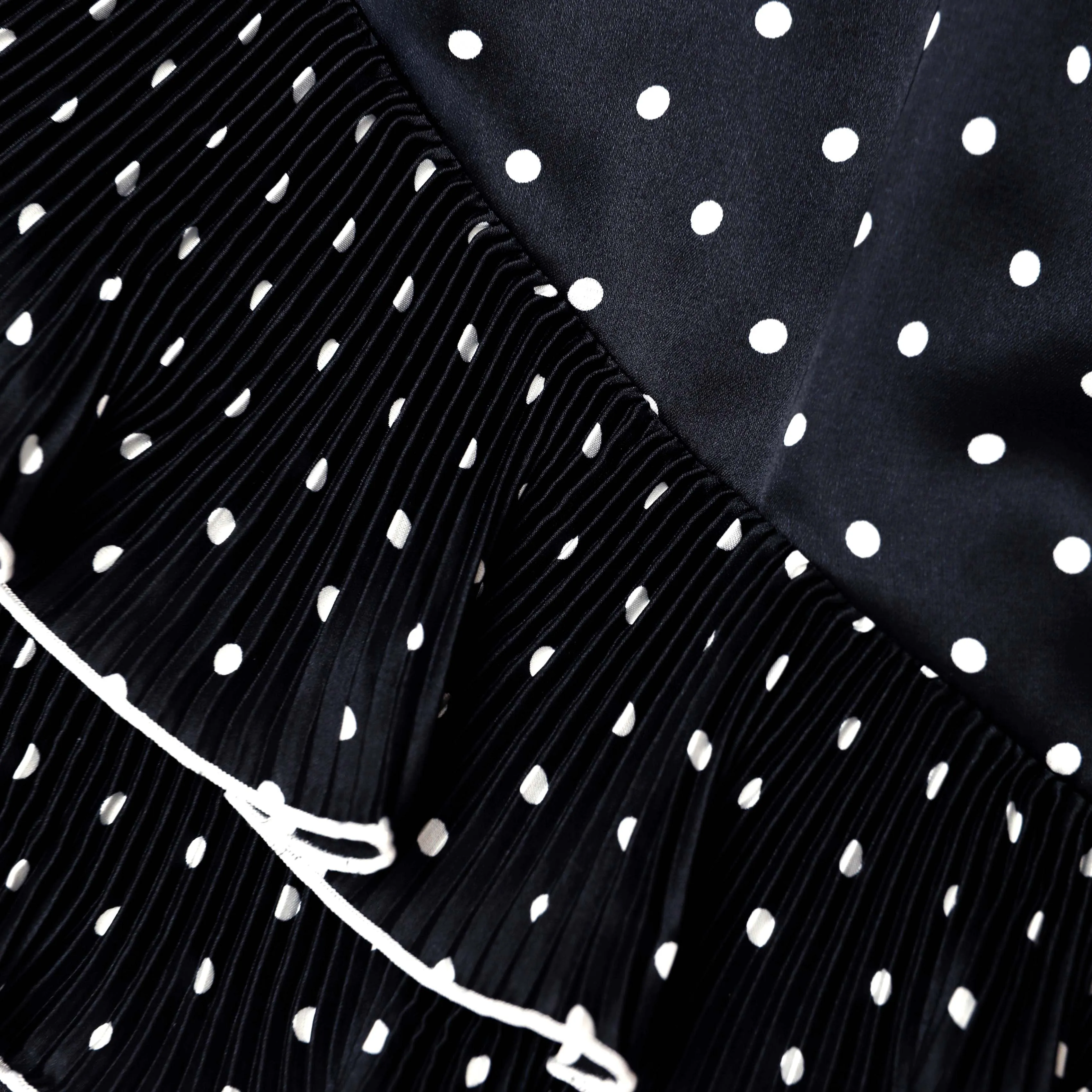 Black Polka Dot Frill Top sold by Self-Portrait product image thumbnail 5