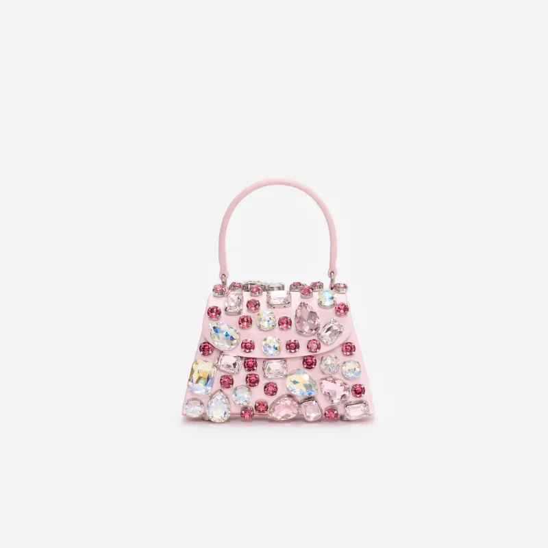 Pink Multi Crystal Mini Bag made by Self-Portrait