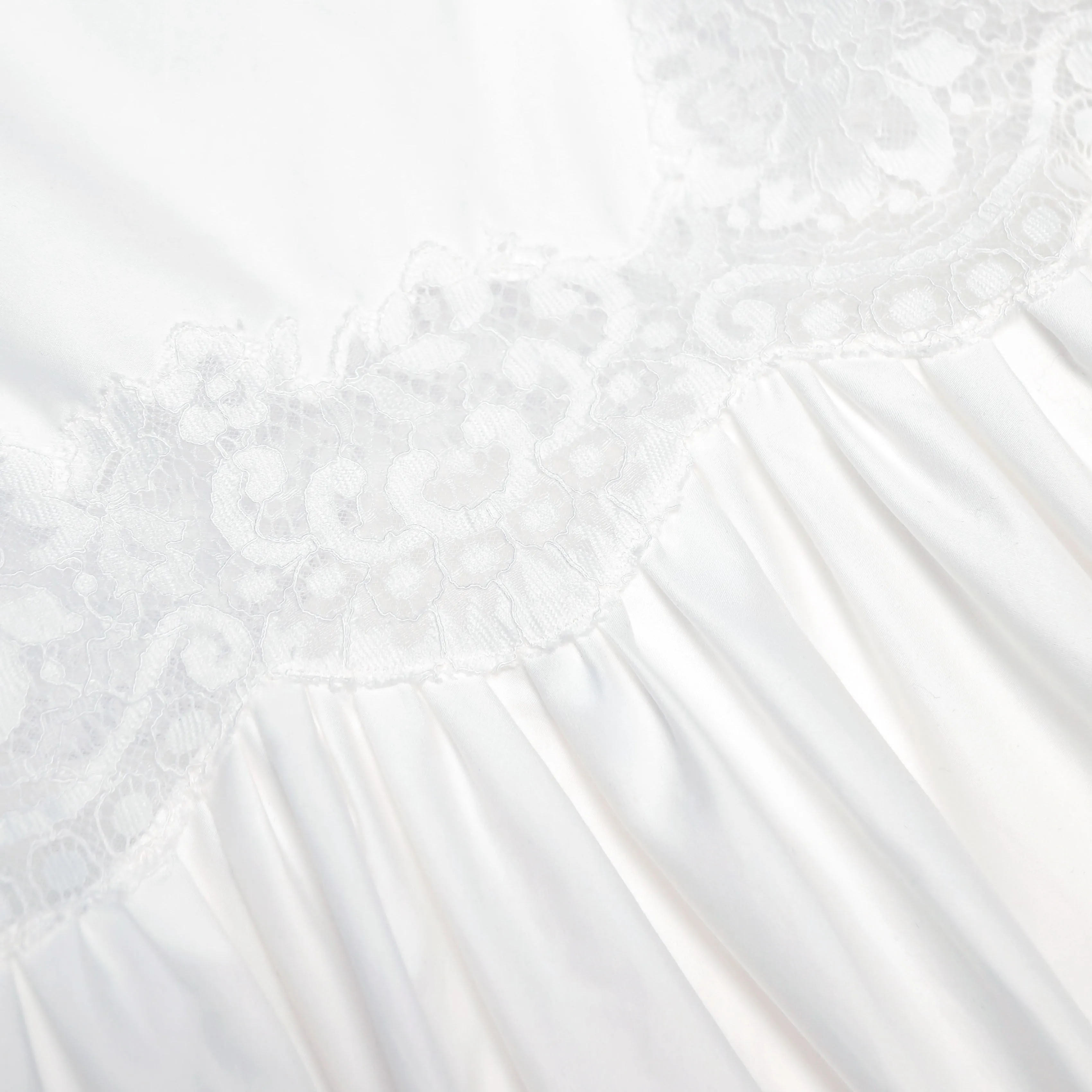 White Cotton Lace Trim Midi Dress sold by Self-Portrait product image thumbnail 5
