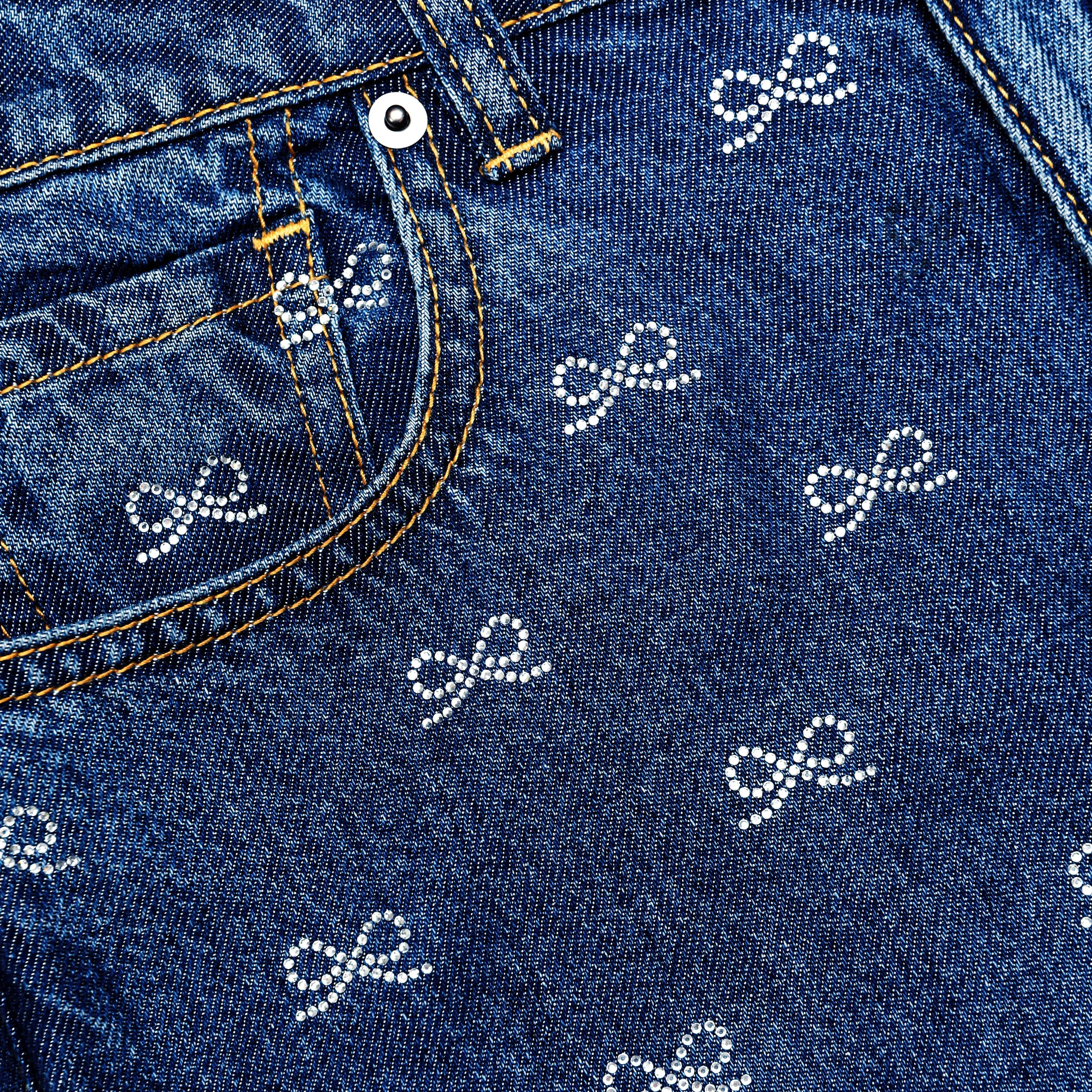 Lightweight Bow Embellished Jeans sold by Self-Portrait product image thumbnail 5