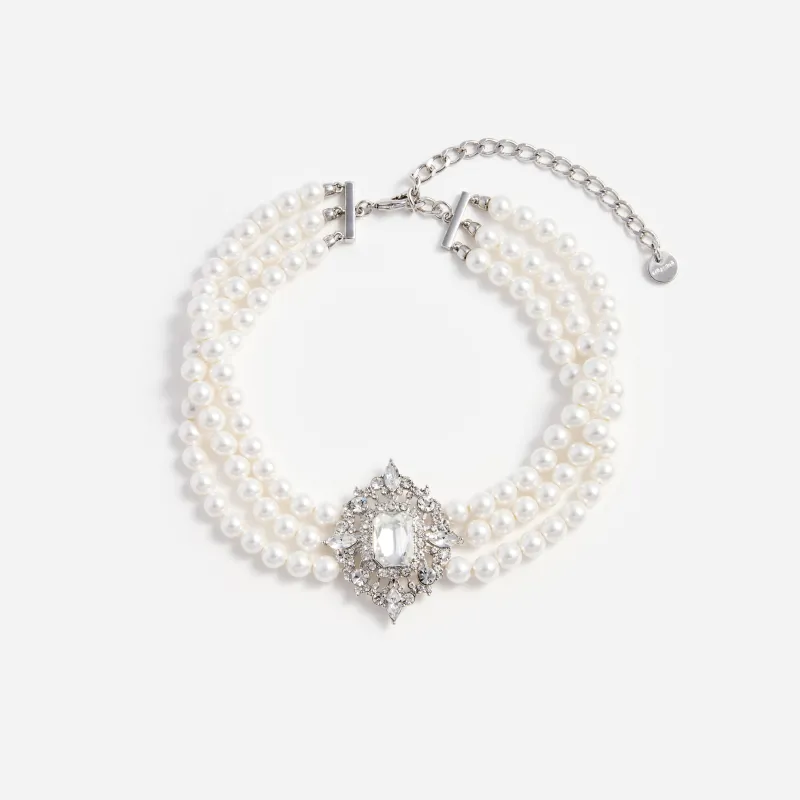 Crystal Pearl Choker made by Self-Portrait