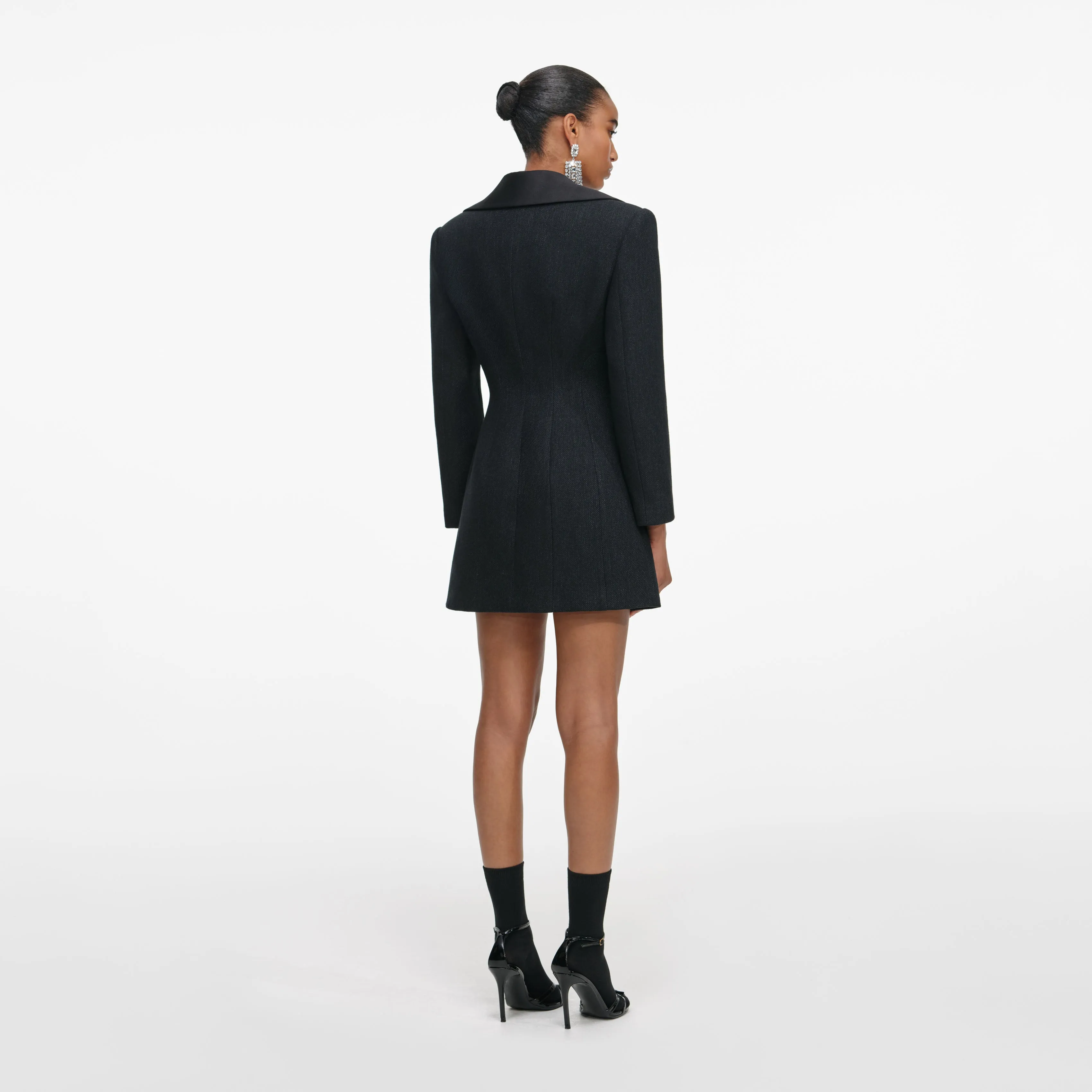 Black Blazer Mini Dress sold by Self-Portrait product image thumbnail 3