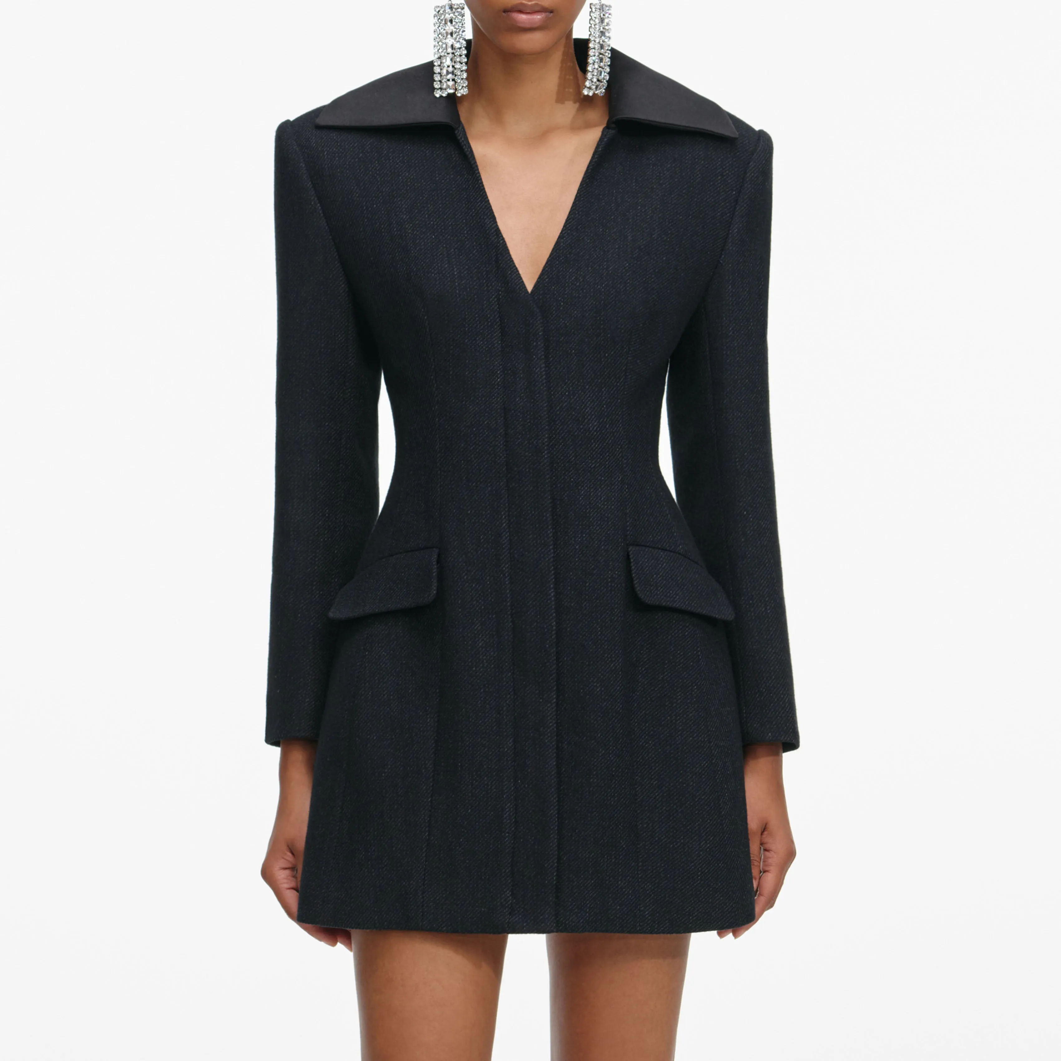 Black Blazer Mini Dress sold by Self-Portrait product image thumbnail 4