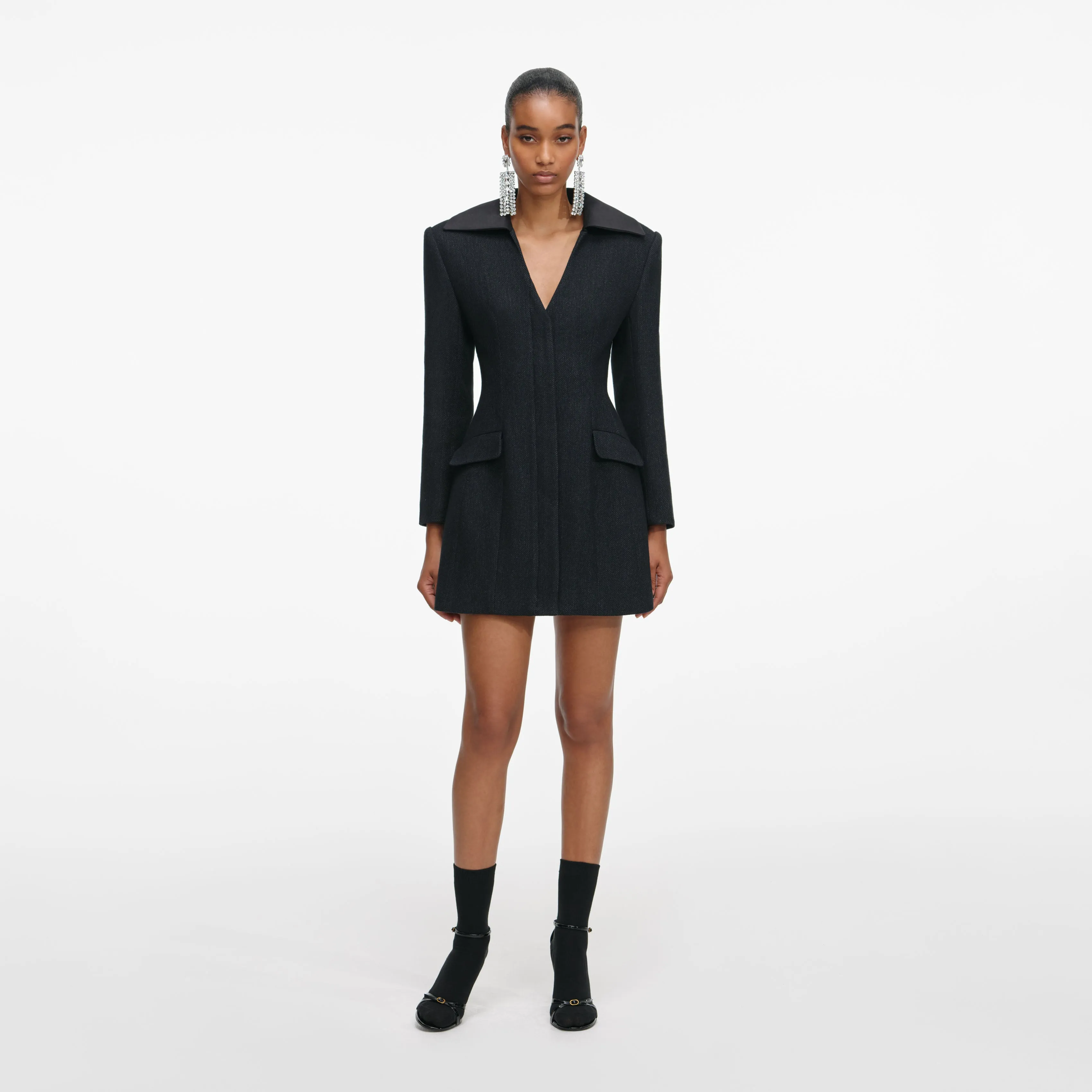 Black Blazer Mini Dress sold by Self-Portrait