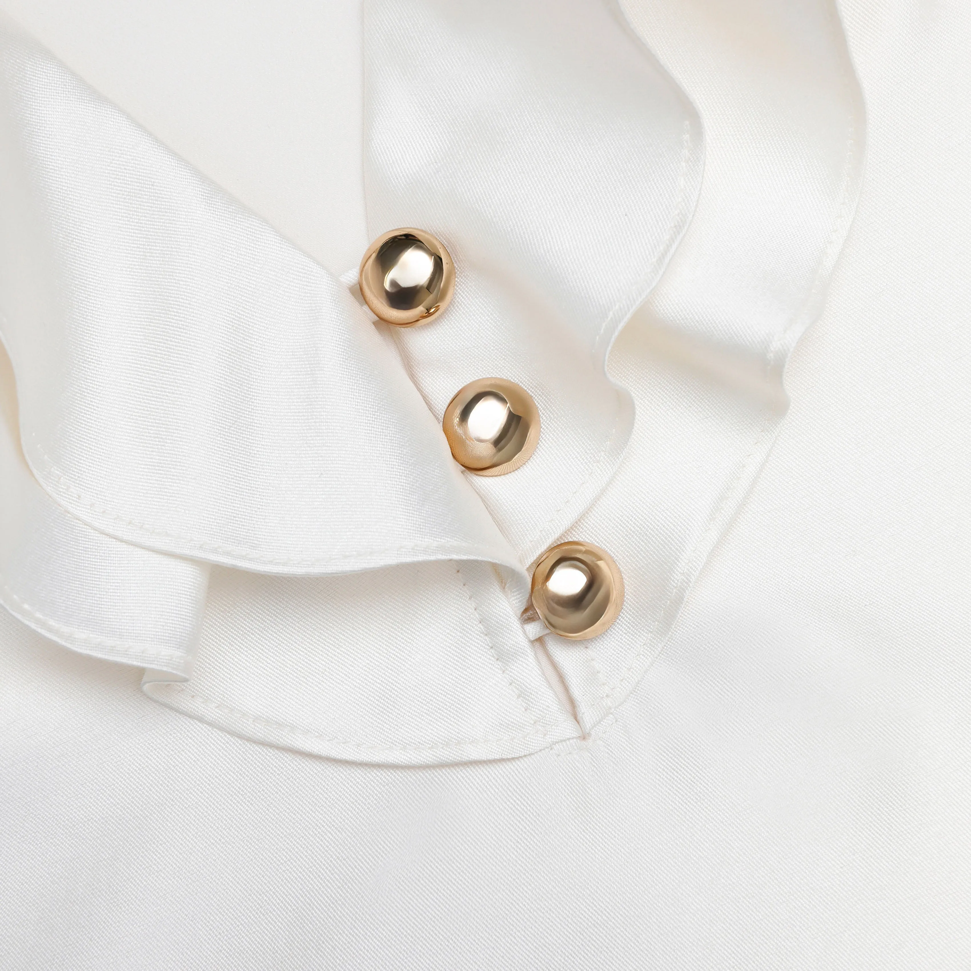 Cream Taffeta Ruffle Top sold by Self-Portrait product image thumbnail 5