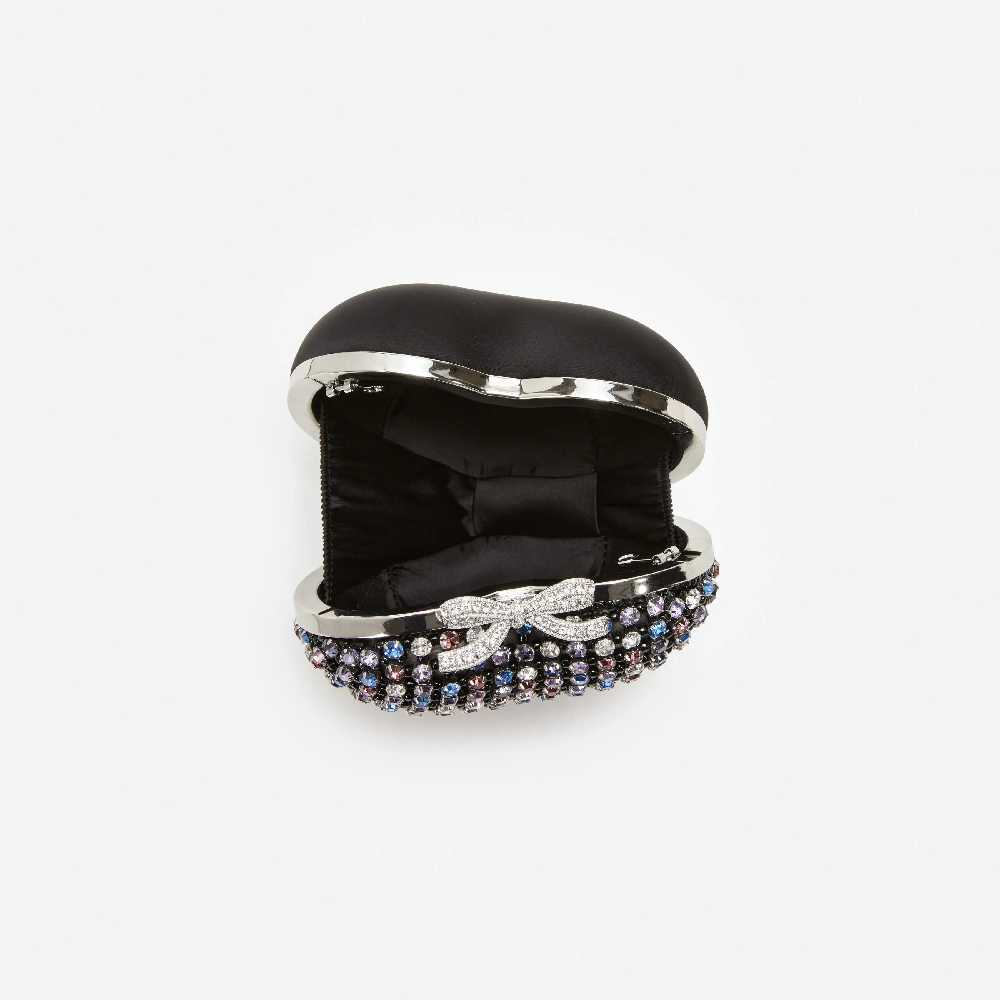 Multi Crystal Heart Clutch sold by Self-Portrait product image thumbnail 5
