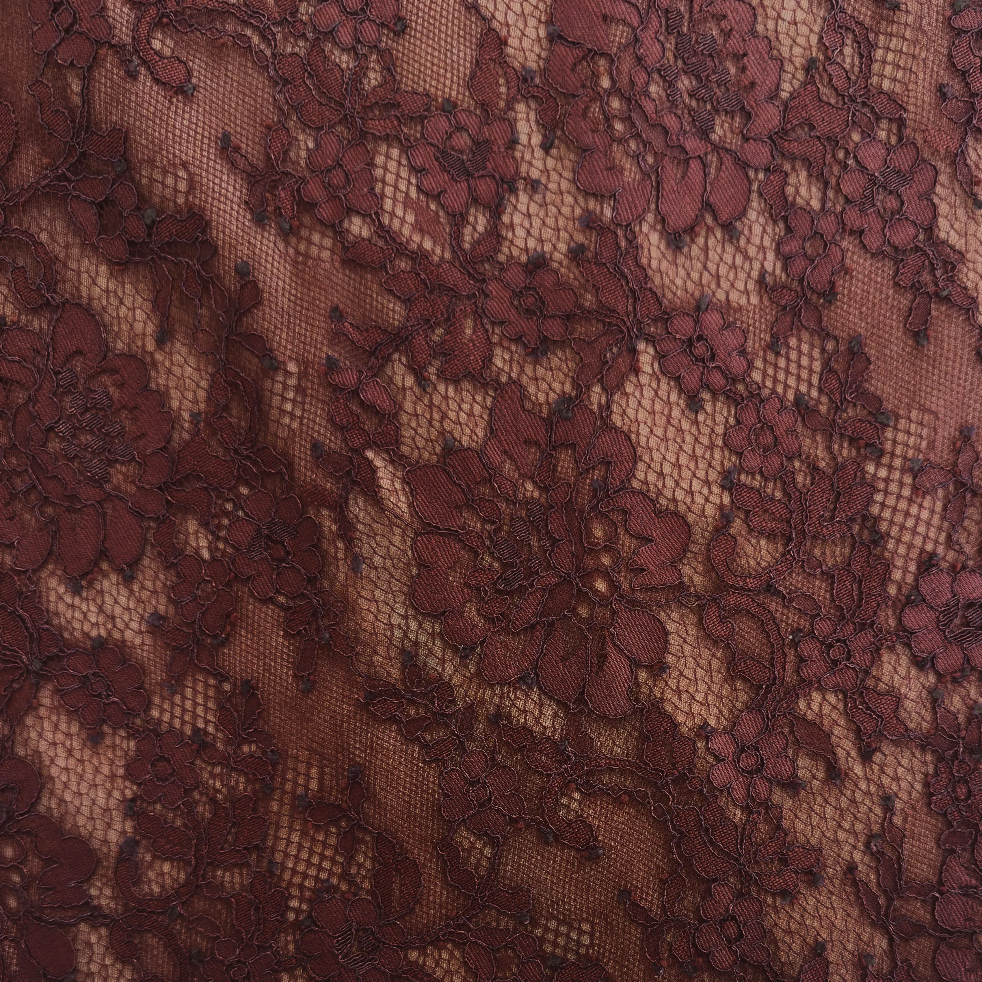 Brown Floral Lace Midi Skirt sold by Self-Portrait product image thumbnail 5