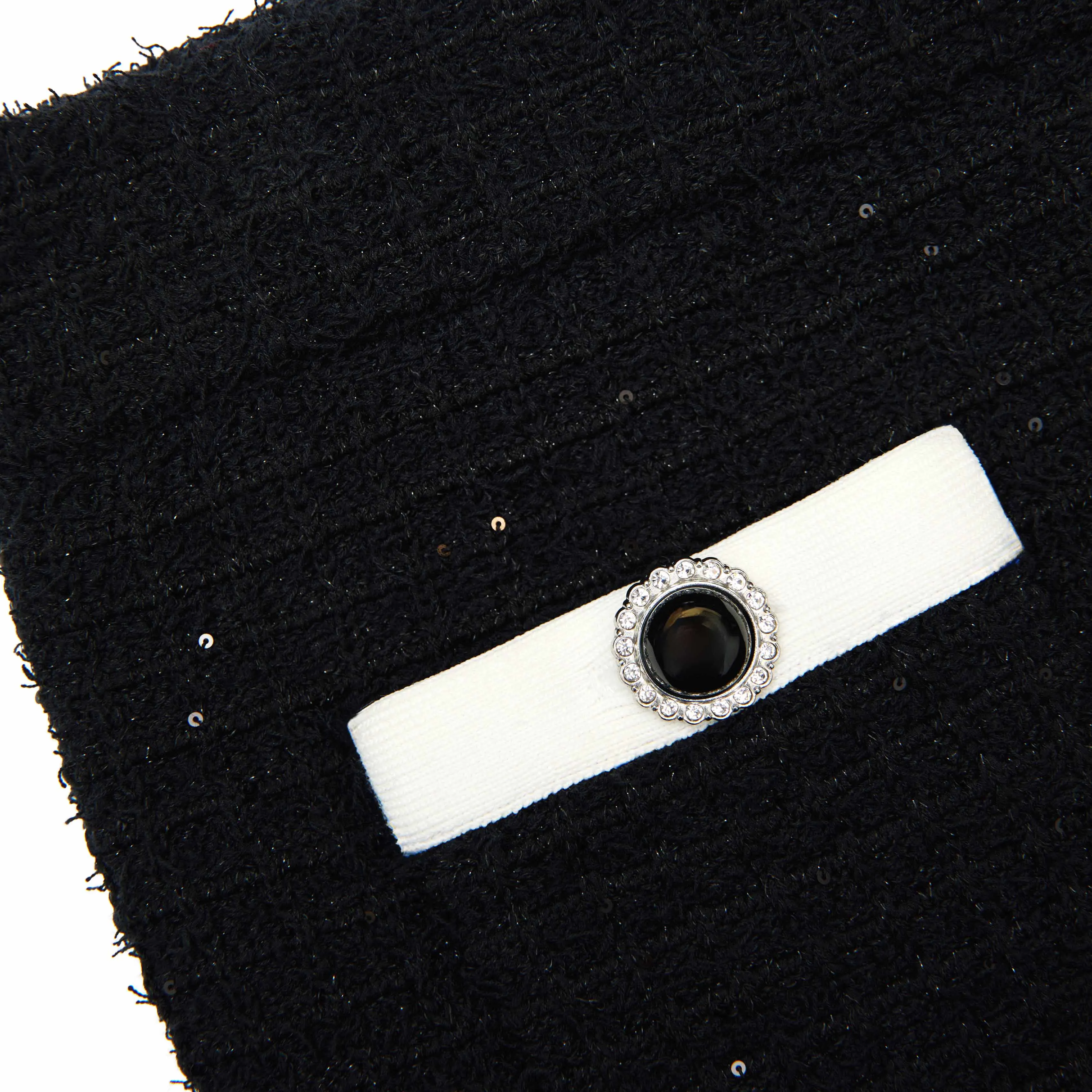 Black Textured Knit Midi Skirt sold by Self-Portrait product image thumbnail 5