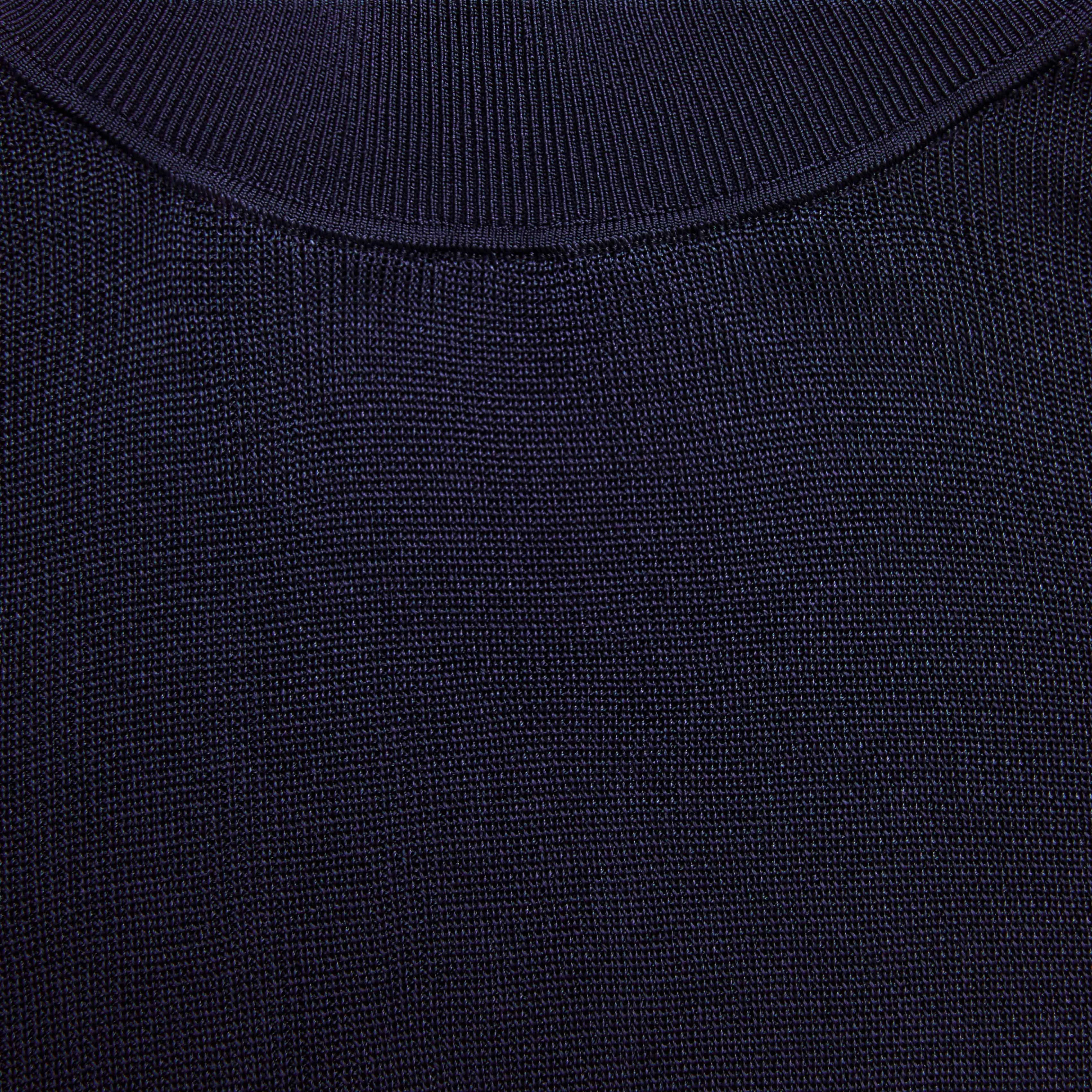 Navy Viscose Knit Top sold by Self-Portrait product image thumbnail 5