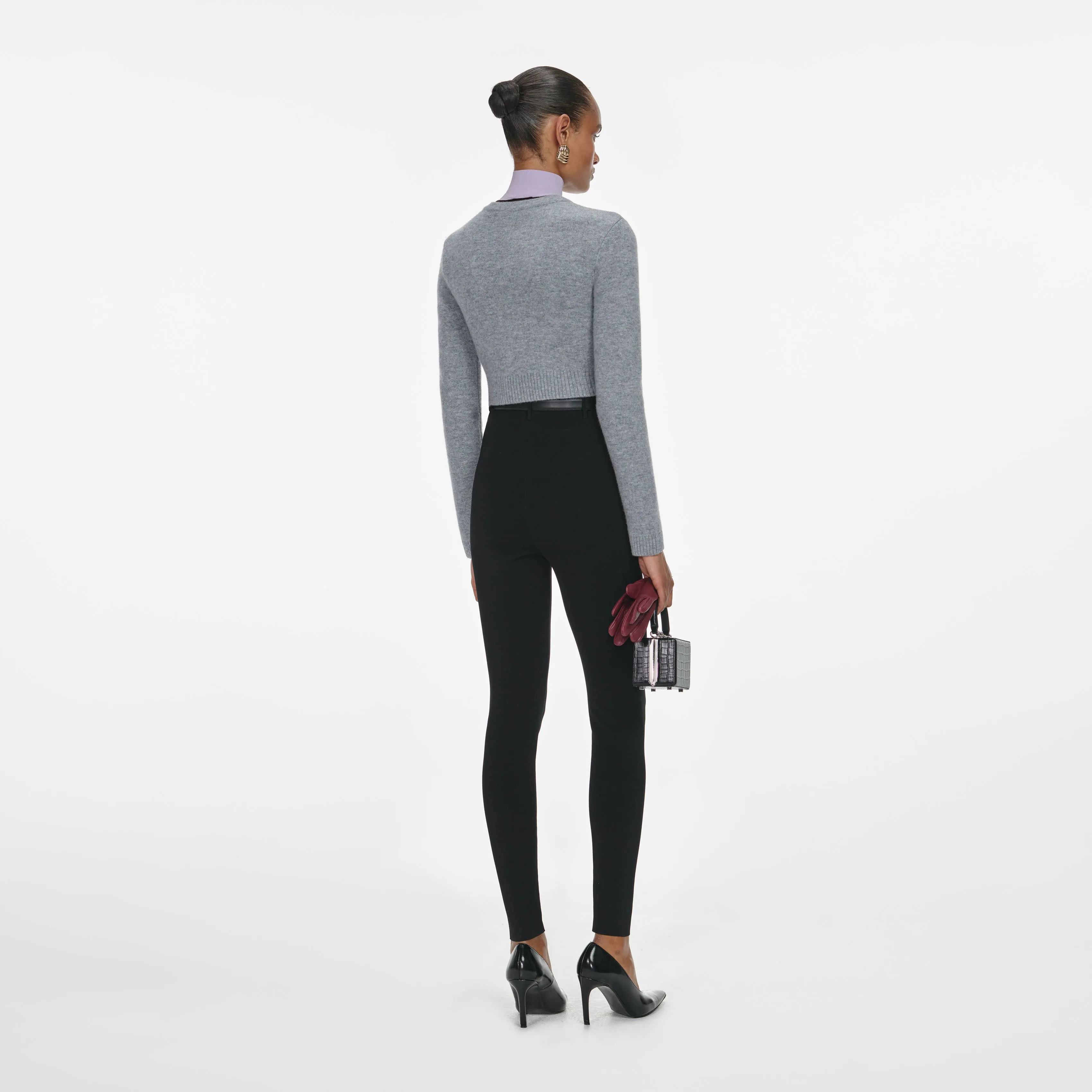 Grey Wool Cardigan sold by Self-Portrait product image thumbnail 3