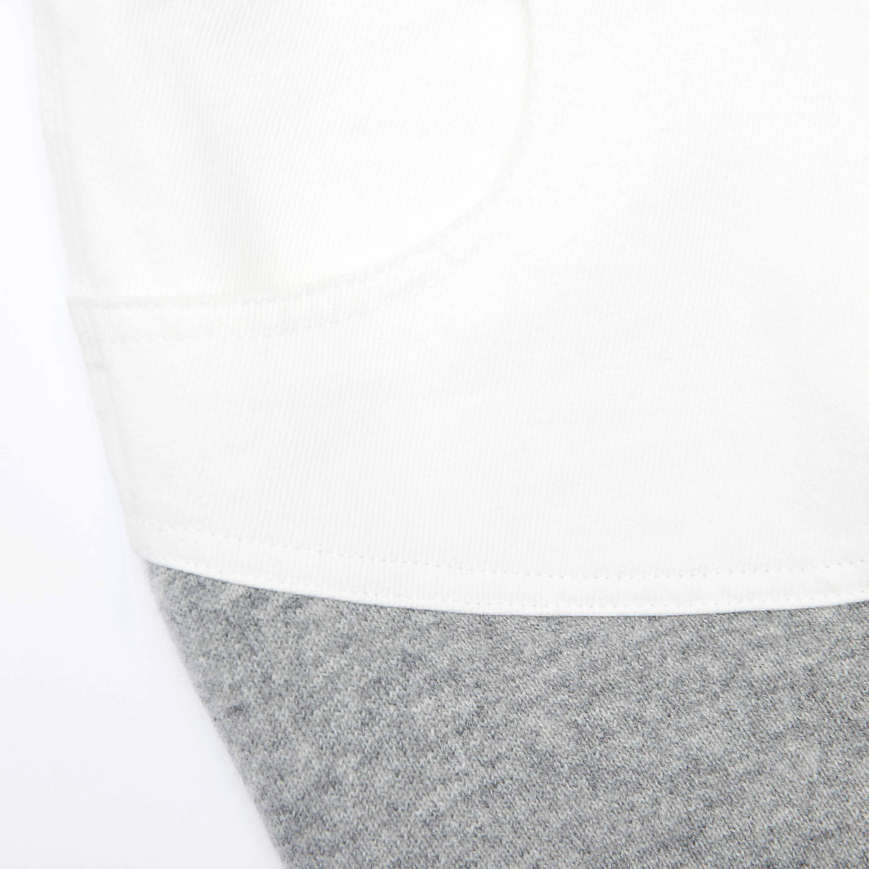 Grey Knit Denim Insert Midi Skirt sold by Self-Portrait product image thumbnail 5