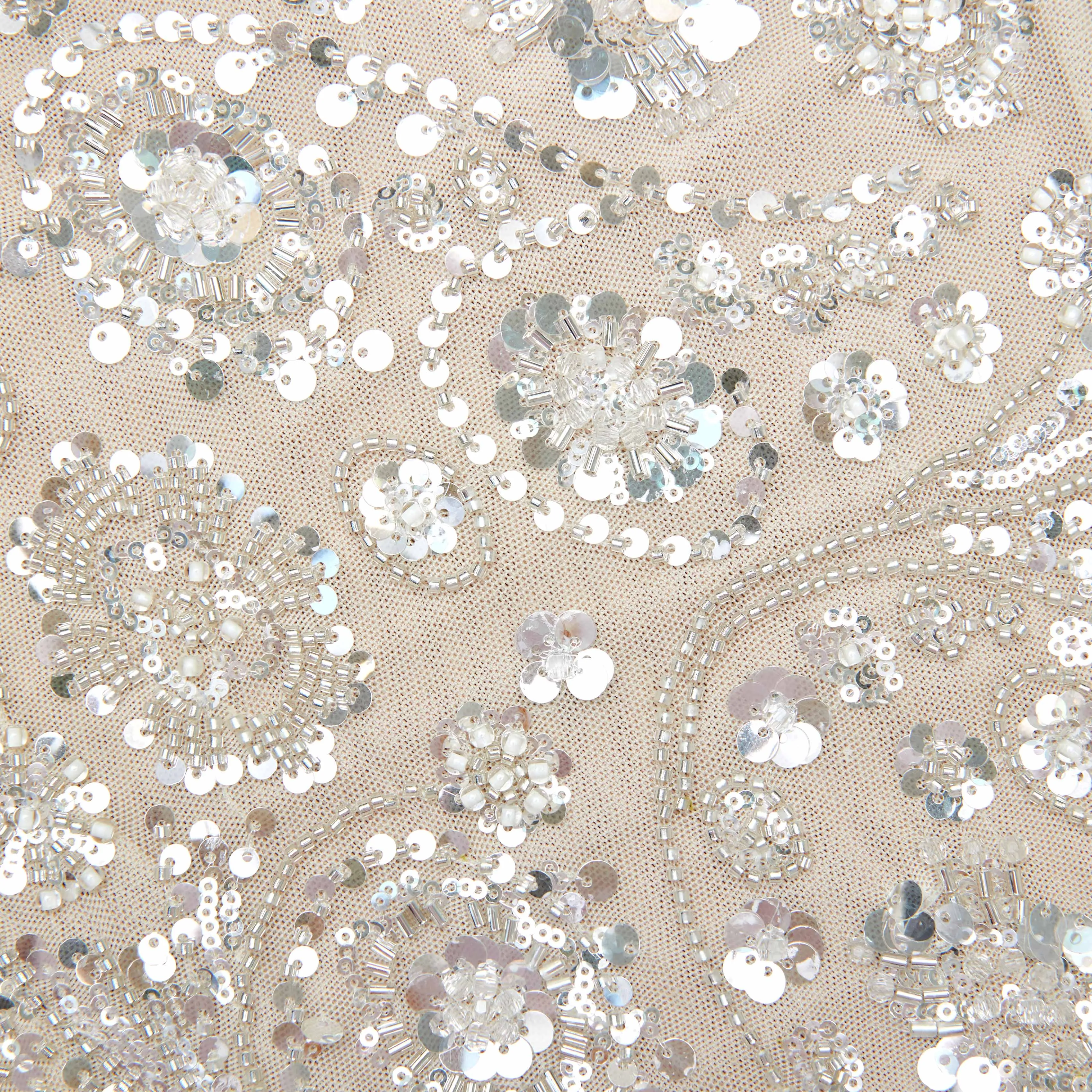 Cream Floral Sequin Maxi Dress sold by Self-Portrait product image thumbnail 5