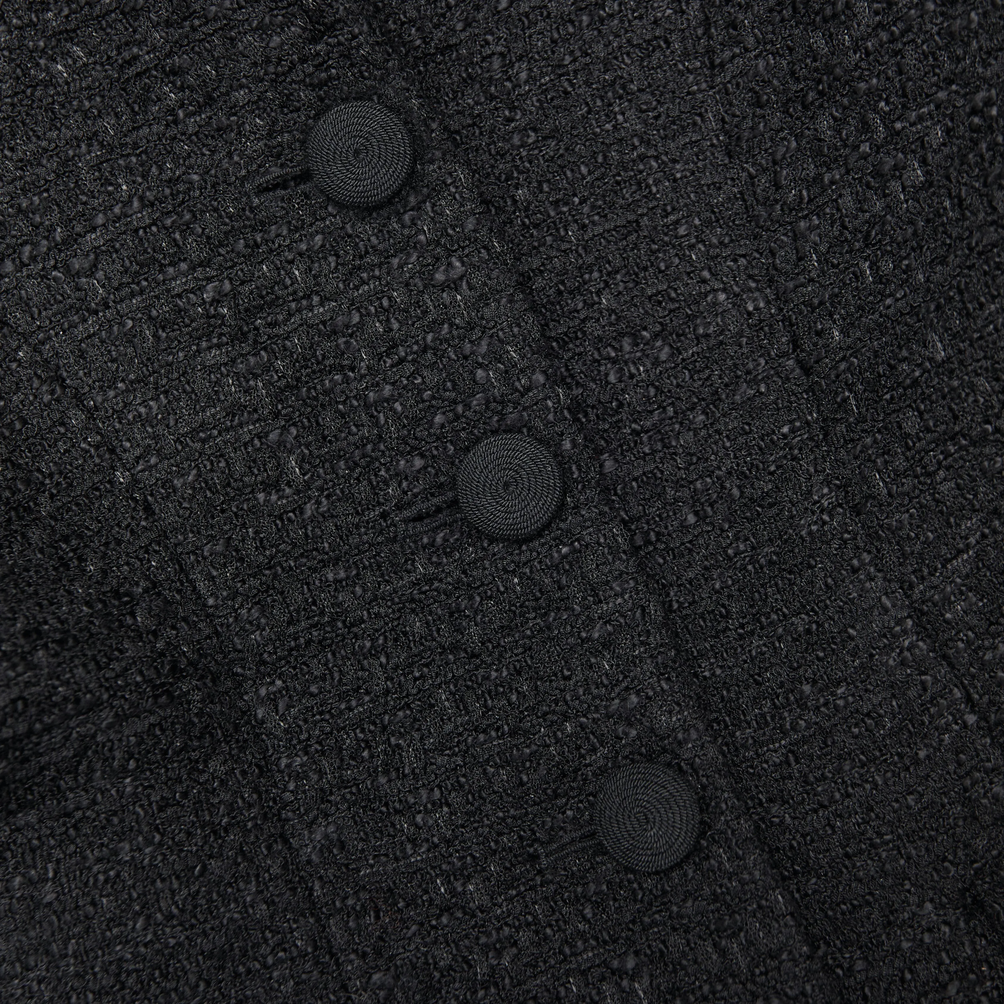 Black Tailored Boucle Maxi Dress sold by Self-Portrait product image thumbnail 5