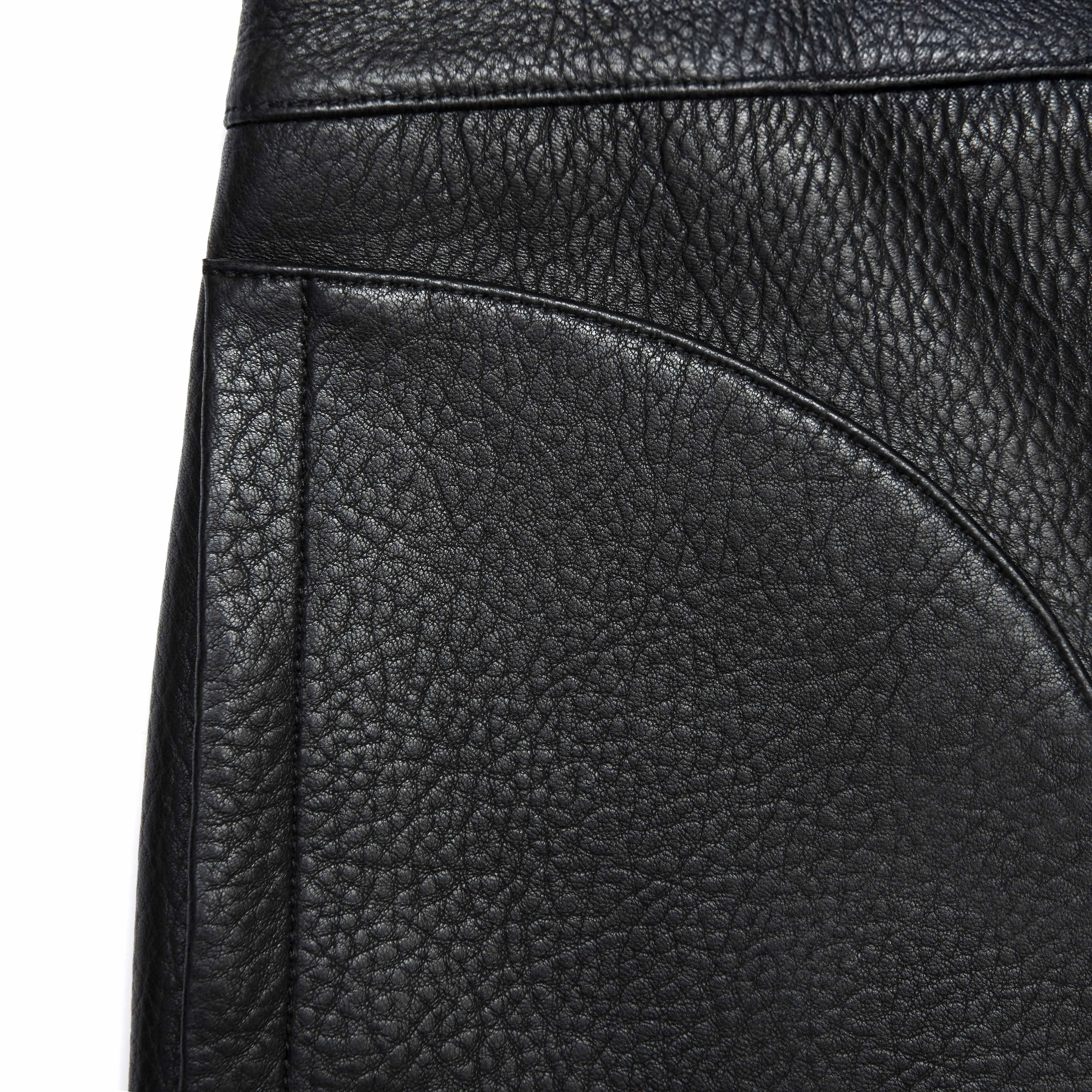 Black Leather Mini Skirt sold by Self-Portrait product image thumbnail 5