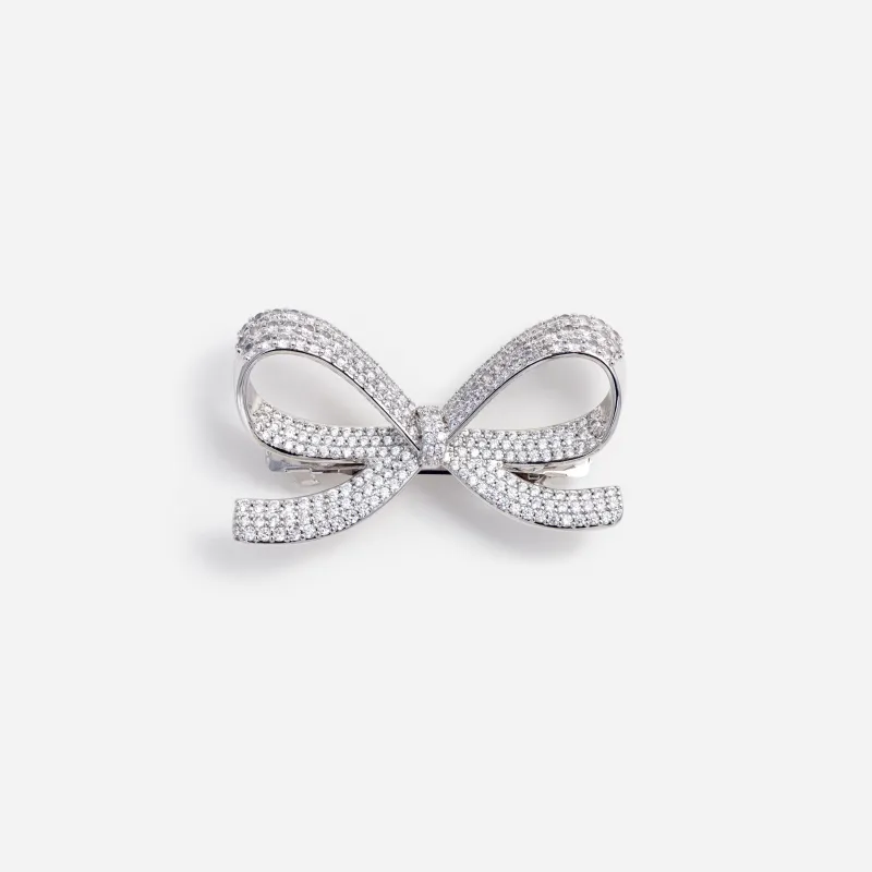 Crystal Bow Hairclip made by Self-Portrait
