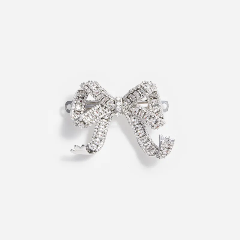 Crystal Bow Hair Clip made by Self-Portrait