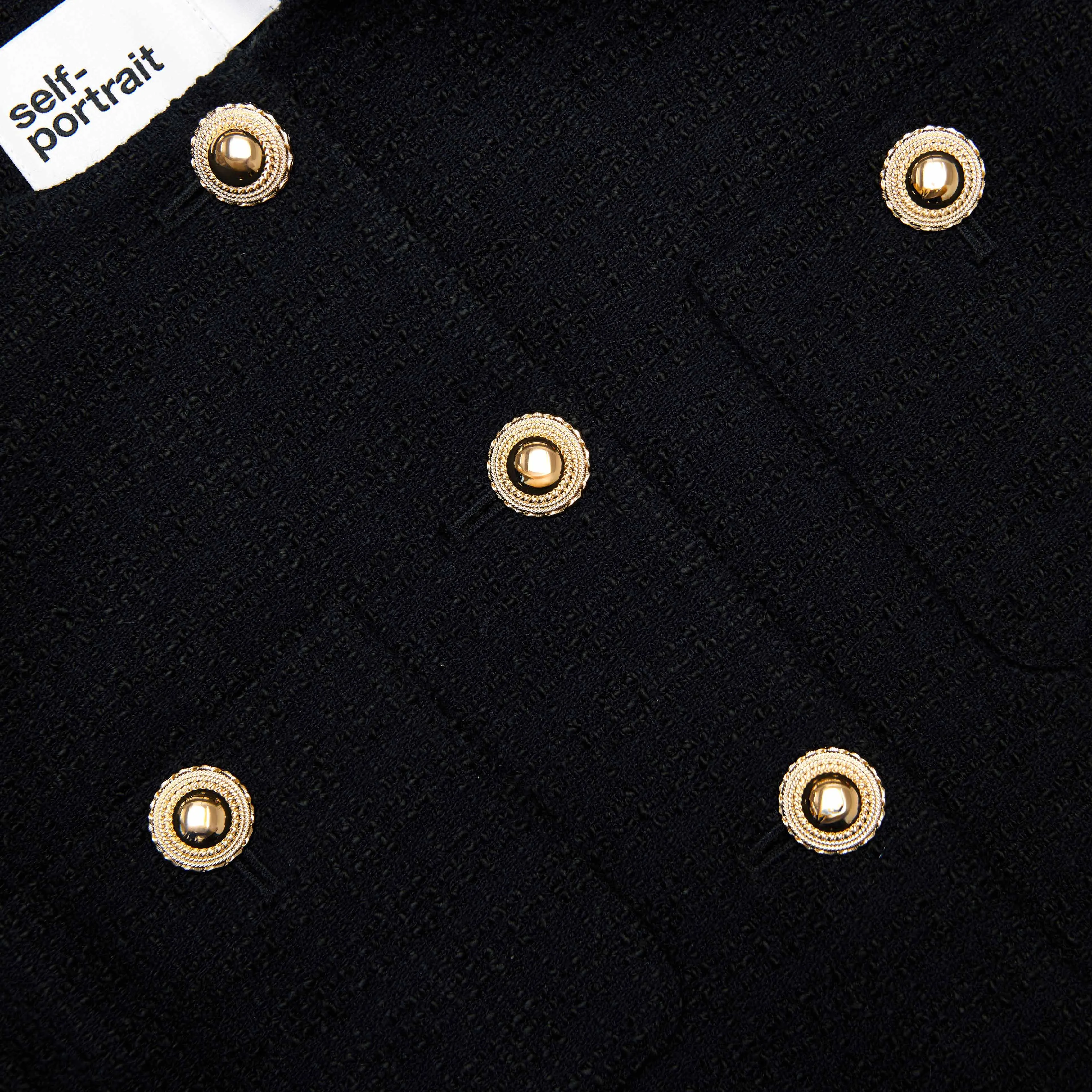 Black Boucle Fur Cuff Jacket sold by Self-Portrait product image thumbnail 5