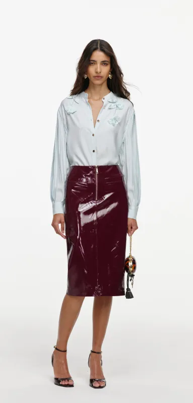 Light Blue Viscose Blouse made by Self-Portrait