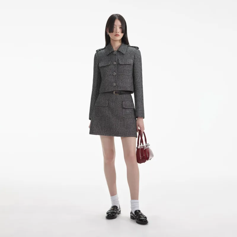 Metallic Boucle Jacket made by Self-Portrait