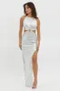 Astral Halterneck Sequin Dress Silver sold by Selfie Leslie