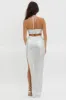Astral Halterneck Sequin Dress Silver sold by Selfie Leslie