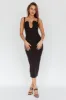 Winter Garden U-Neckline Maxi Dress Black sold by Selfie Leslie