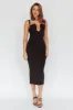 Winter Garden U-Neckline Maxi Dress Black sold by Selfie Leslie