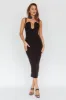 Winter Garden U-Neckline Maxi Dress Black sold by Selfie Leslie