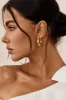 Lola Chunky Oval Earrings Gold sold by Selfie Leslie