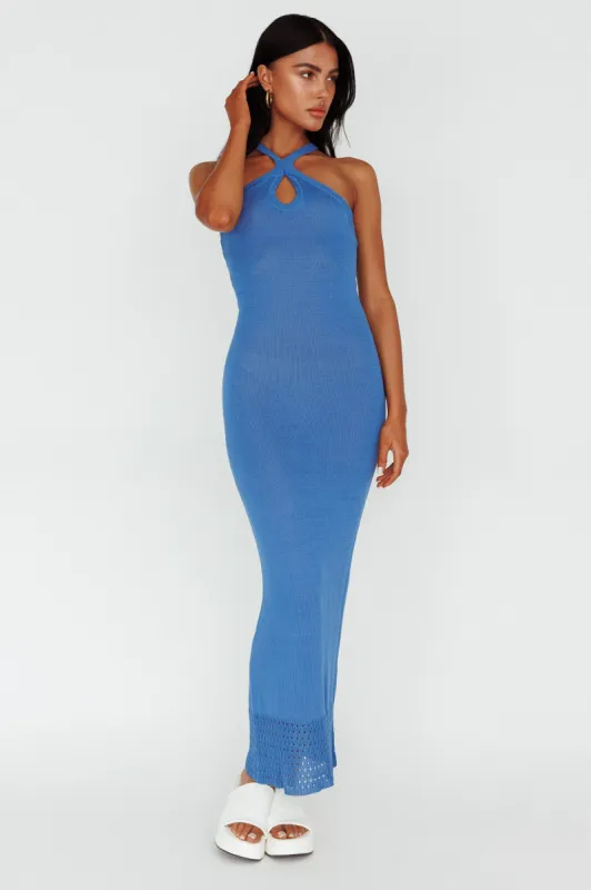 Nalu Keyhole Knit Maxi Dress Tide sold by Selfie Leslie