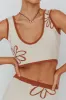 Sunland Knit Crop Top Flower Oat Mocha sold by Selfie Leslie