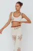 Sunland Knit Crop Top Flower Oat Mocha sold by Selfie Leslie