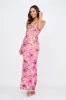 Teava Laced Waist Maxi Dress Flower Pink sold by Selfie Leslie