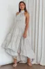 South Haven Halter Midi Dress Floral Beige sold by Selfie Leslie